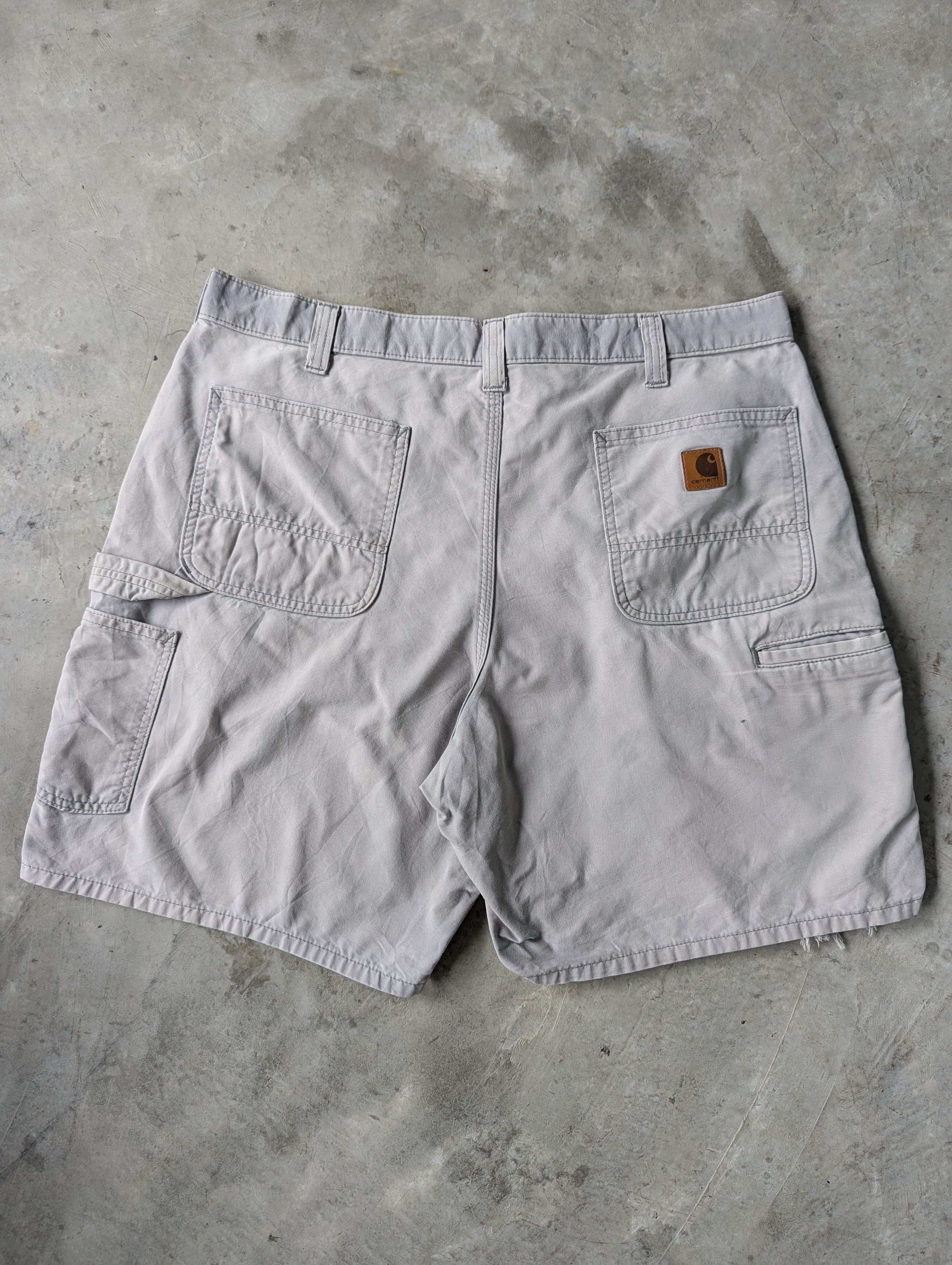 Carhartt Distressed Faded Gray Carhartt Short Cargo Pants Size US 40 / EU 56 - 1 Thumbnail