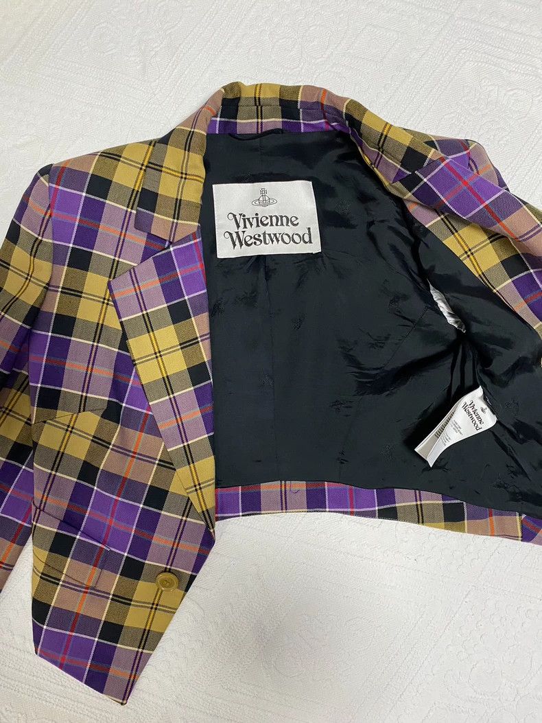 Vivienne Westwood Vivienne Westwood Red and blue plaid suit jacket Size XS / US 0-2 / IT 36-38 - 2 Thumbnail