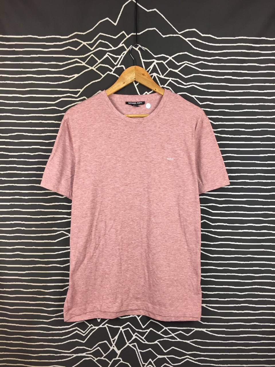 Michael Kors Michael Kors Embroidered MK Logo Minimalist Pink Melange Tee Size US L / EU 52-54 / 3 - 2 Thumbnail