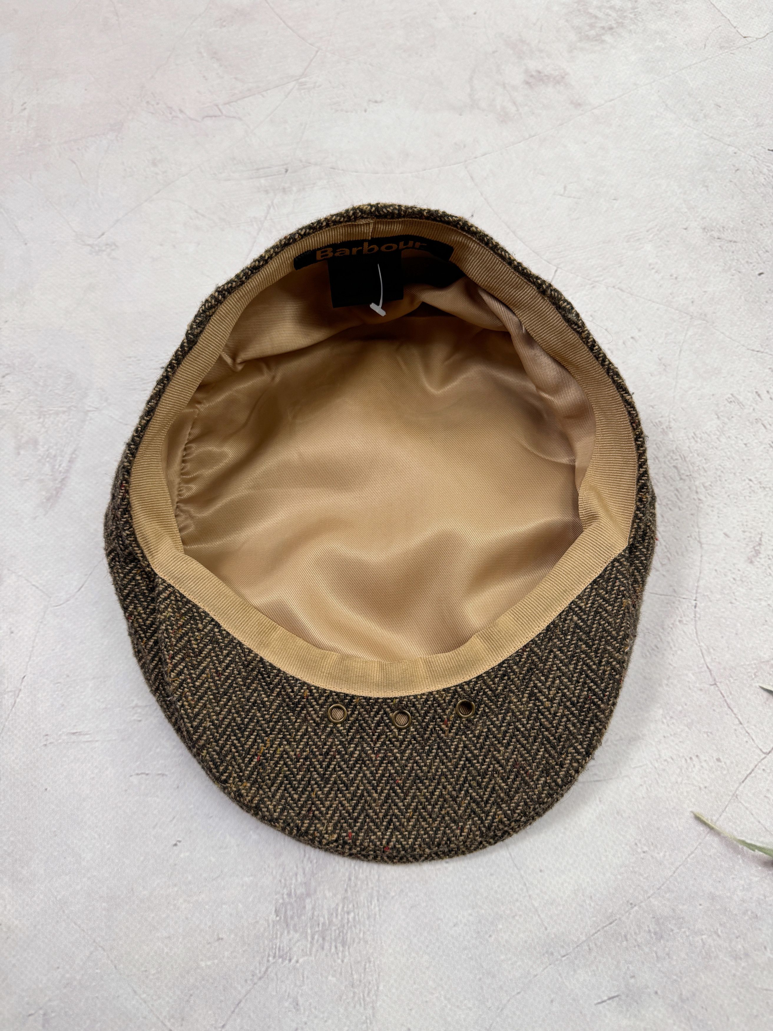 Barbour × Vintage Barbour Tweed Flat Cap Size ONE SIZE - 8 Thumbnail