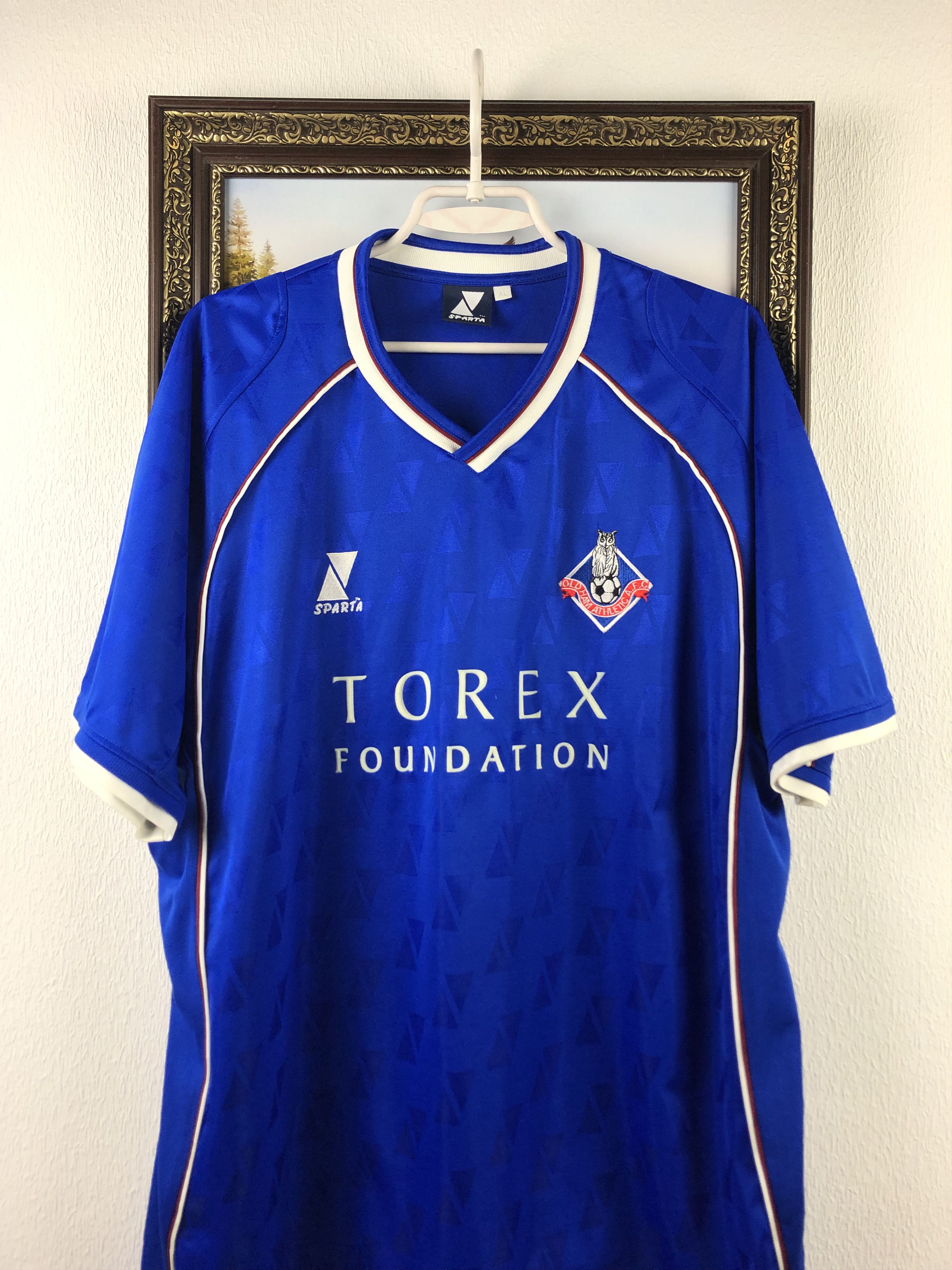 Vintage Oldham Athletic football shirt 2002 Soccer Jersey Trikot Size US XL / EU 56 / 4 - 2 Thumbnail