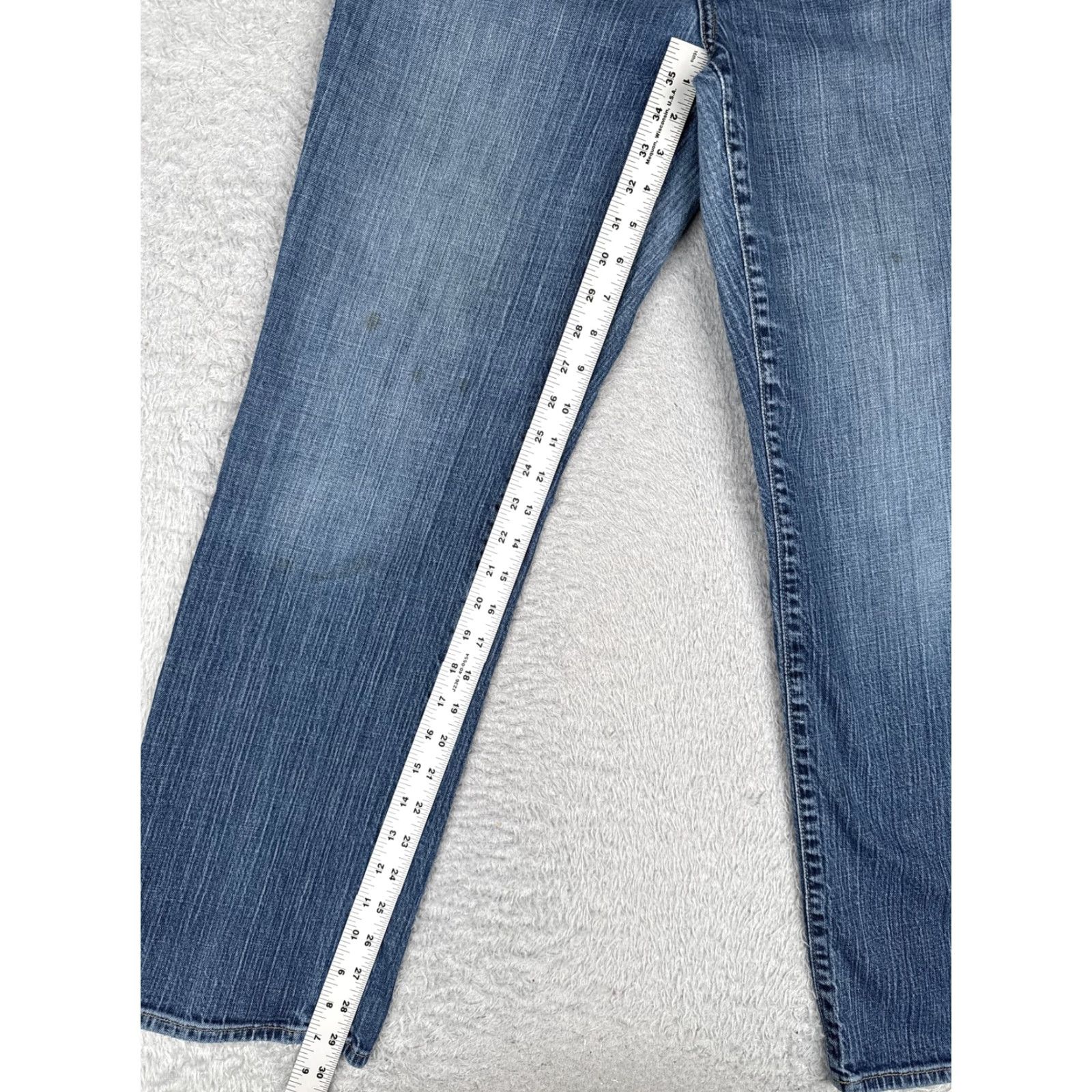 Denime Ross Thomson Jeans Women 32x32 Blue Straight Denim Cotton Medium Wash Casual Size 24" / US 00 / IT 34 - 7 Thumbnail