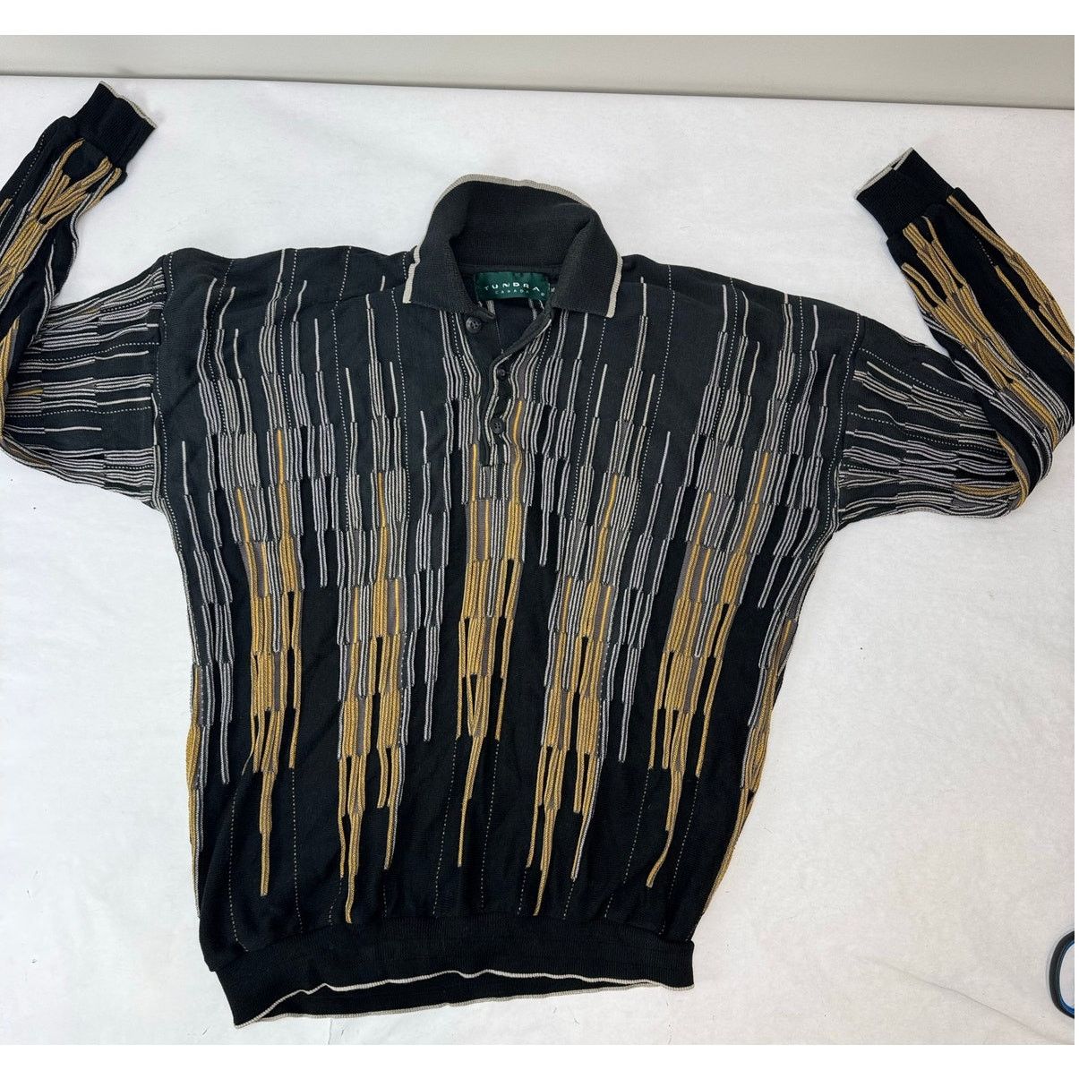 Tundra Vintage Tundra Sweater 80s 90s Coogi Black Tan Men's Size XL Size US XL / EU 56 / 4 - 2 Thumbnail