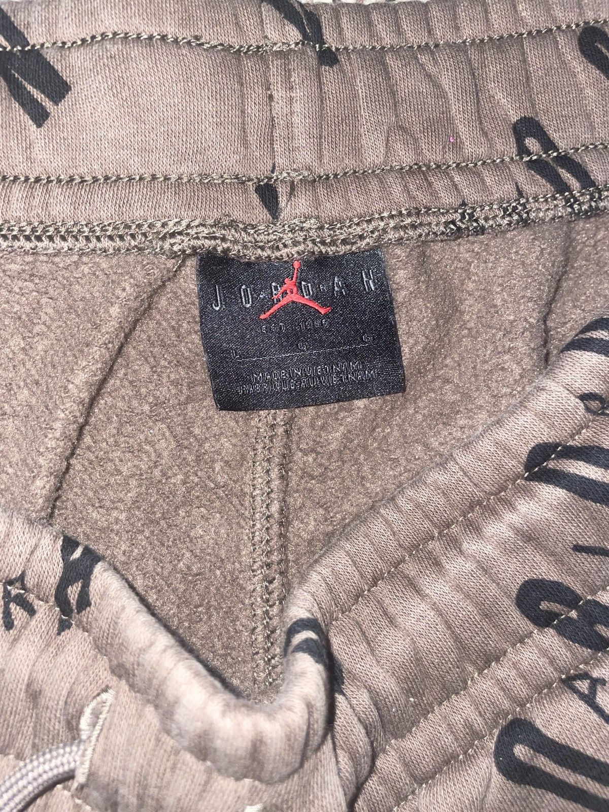 Jordan Brand × Nike Brown Air Jordan Logo Sweatpants / Joggers Size US 34 / EU 50 - 3 Thumbnail