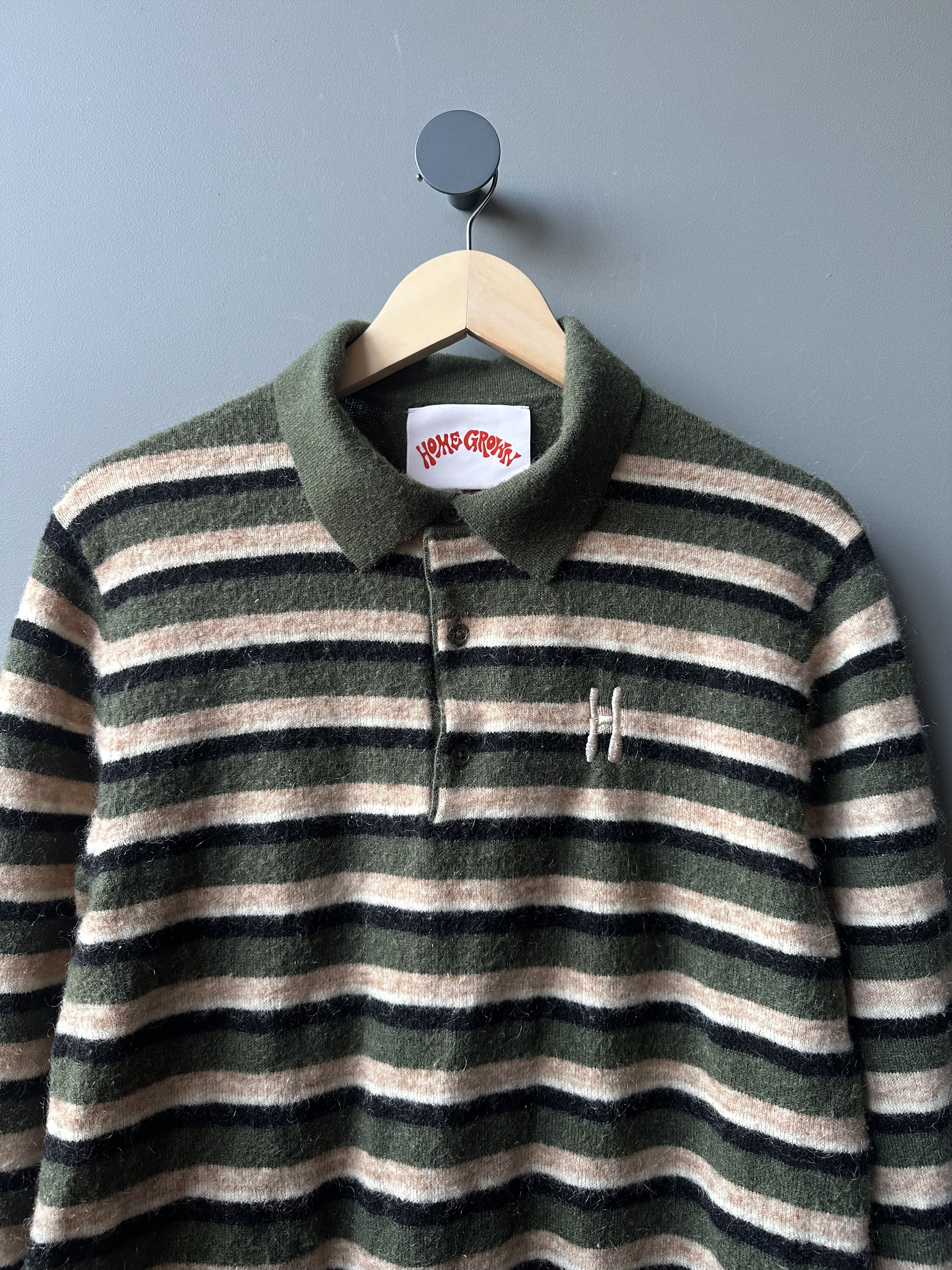 size? Home Grown Size? Mohair Wool Collar Sweater Oversized M Size US M / EU 48-50 / 2 - 2 Thumbnail