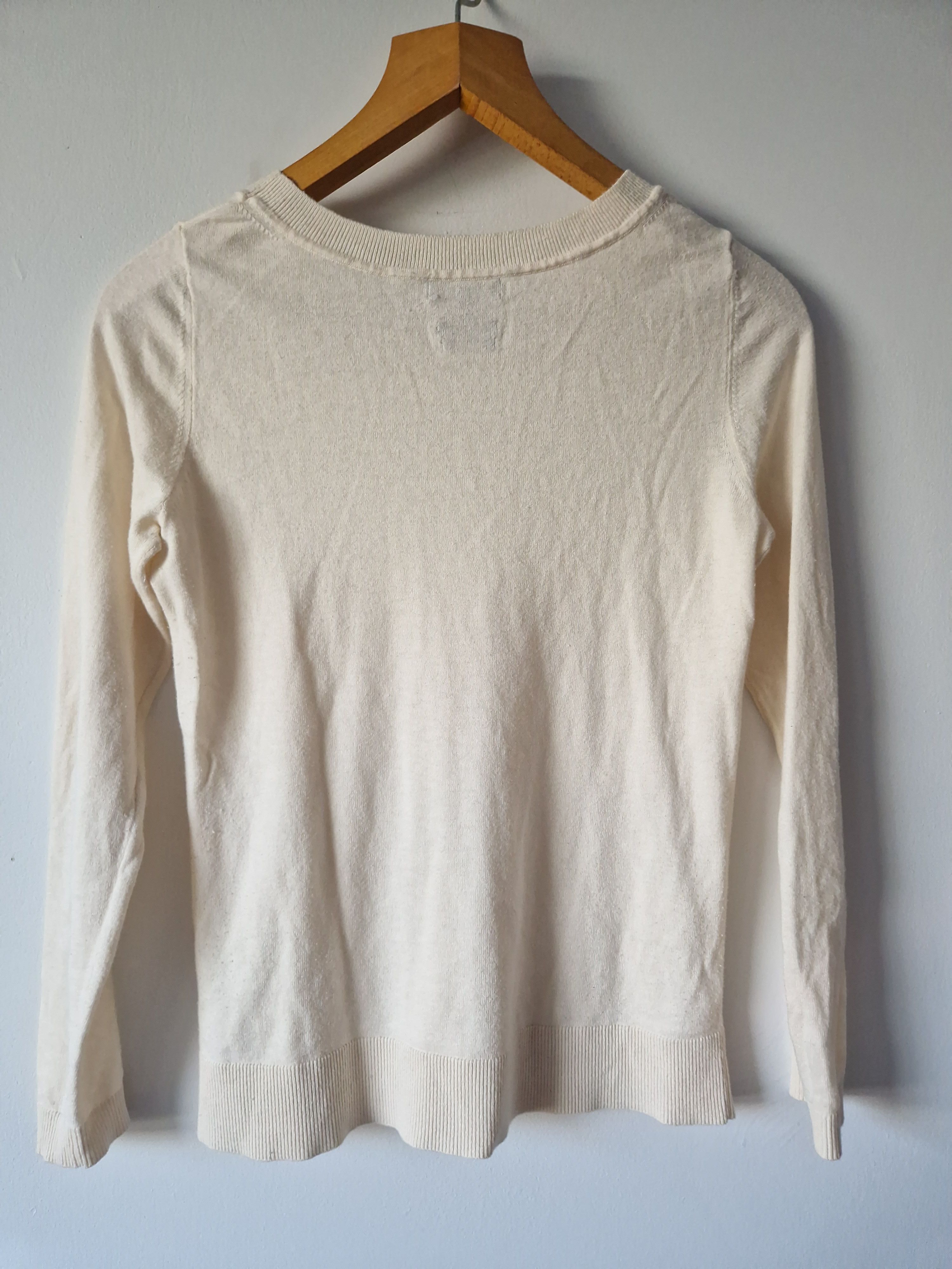 Massimo Dutti MASSIMO DUTTI white blouse sweater Size S / US 4 / IT 40 - 4 Thumbnail