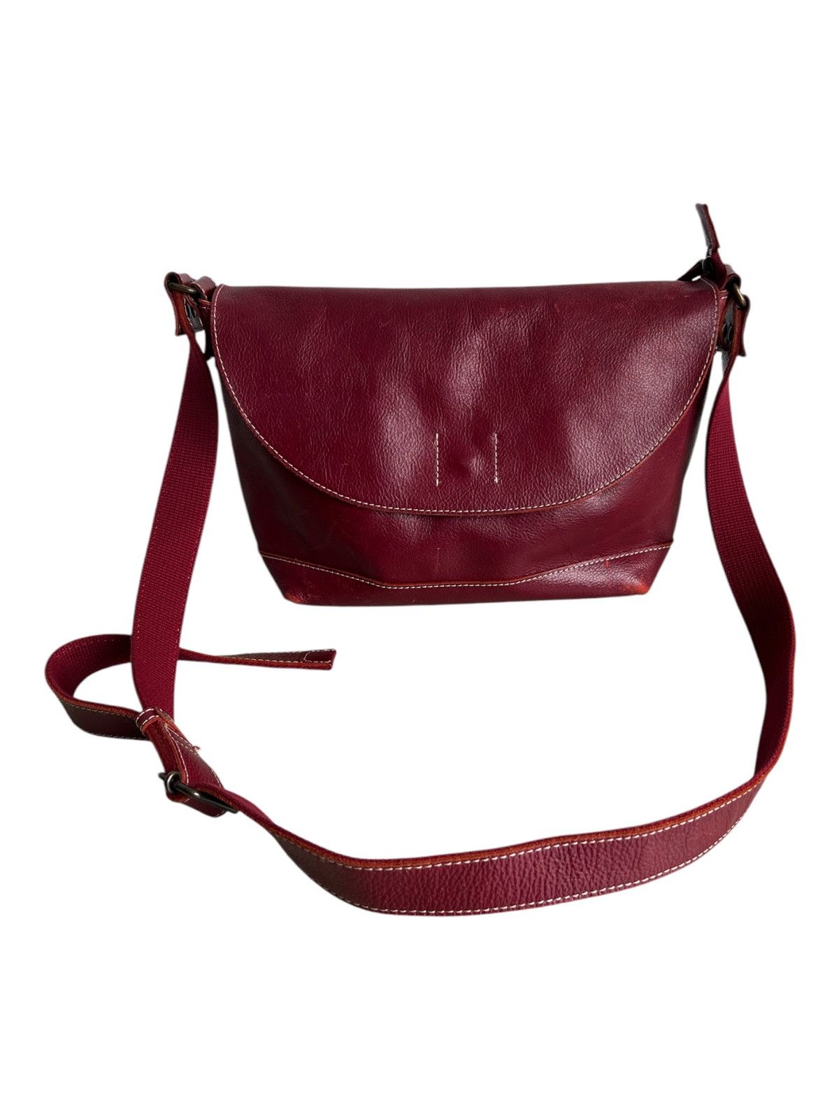 Comme des Garcons 🇯🇵 Craft LILY Genuine Leather Crossbody Messenger Bag Size ONE SIZE - 4 Thumbnail