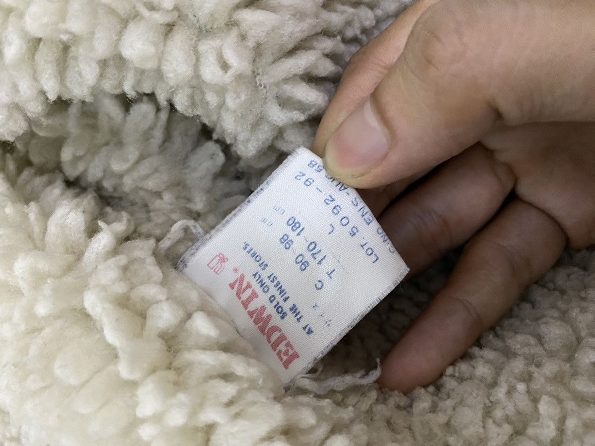 Edwin × Vintage Vintage Edwin Fleece Sherpa denim jacket Size US L / EU 52-54 / 3 - 10 Thumbnail