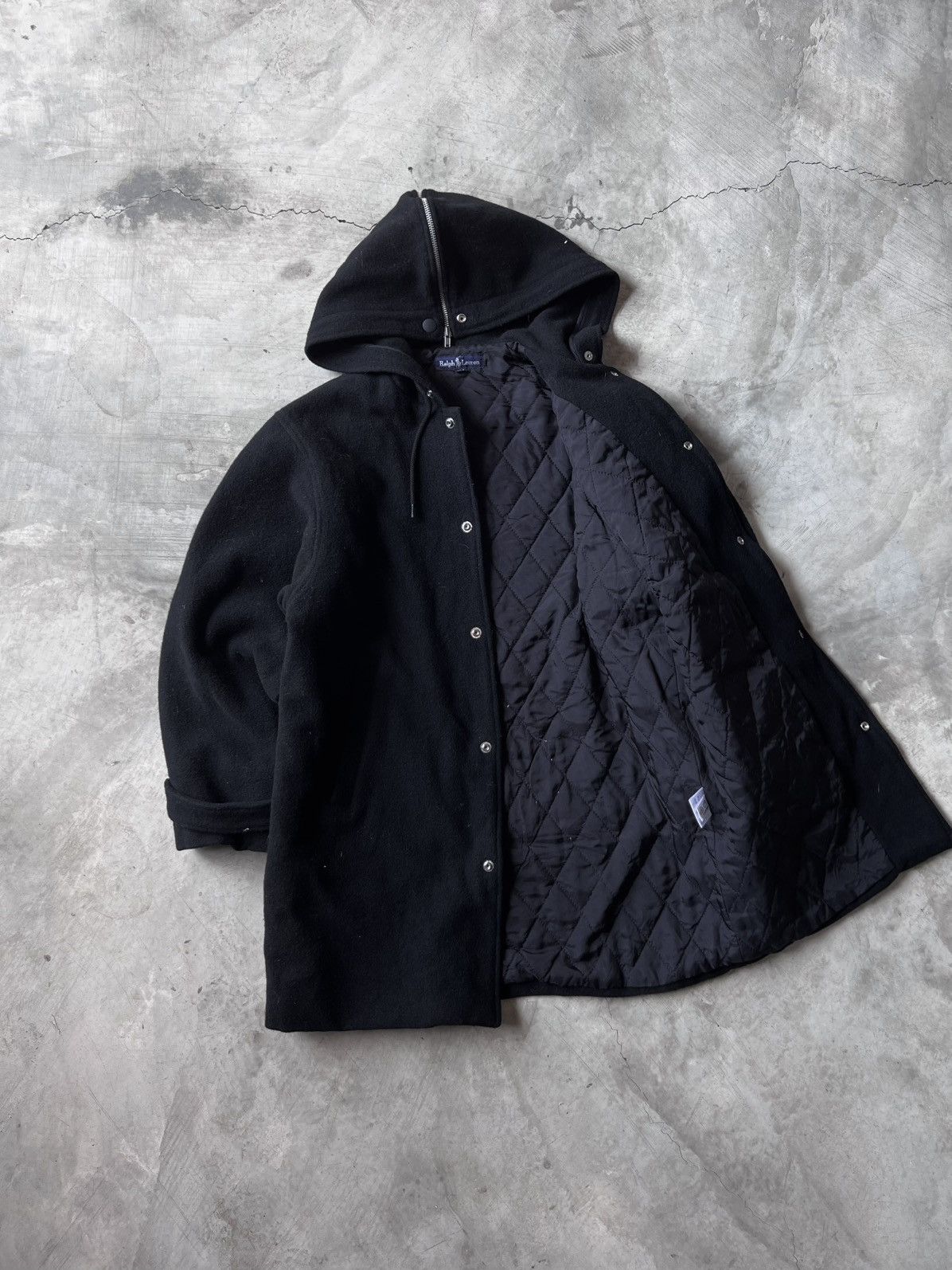 Ralph Lauren tage Ralph Lauren Wool Split Zipper "Snorkel Hood" Jacket Size US XS / EU 42 / 0 - 4 Thumbnail