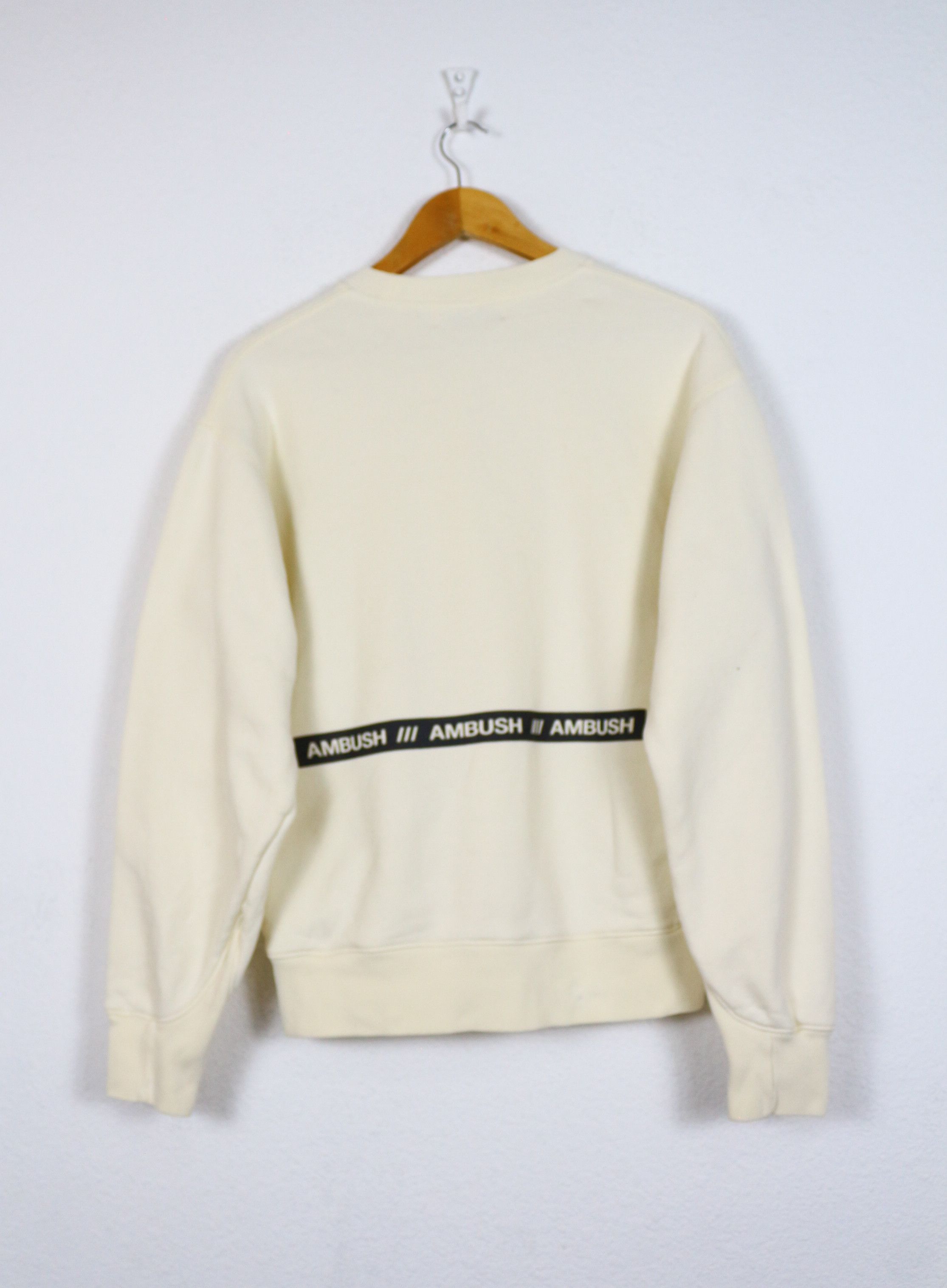 Ambush Design Ambush Boxy Oversized Logo Light Beige Sweatshirt Size US S / EU 44-46 / 1 - 6 Thumbnail