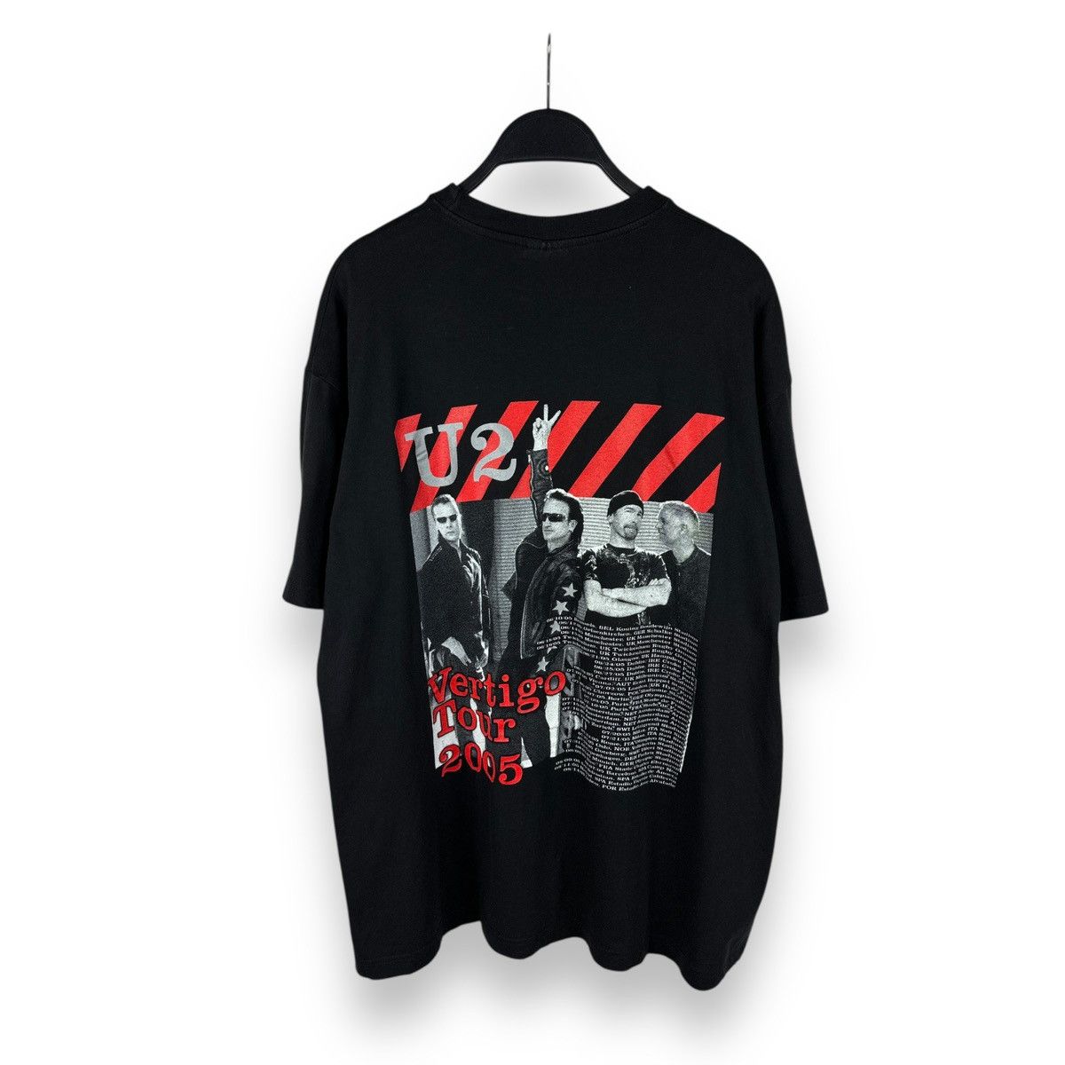 Band Tees × Vintage Vintage 2005 U2 Vertigo Tour T-Shirt Rock Band Double Sided Size US XL / EU 56 / 4 - 1 Thumbnail