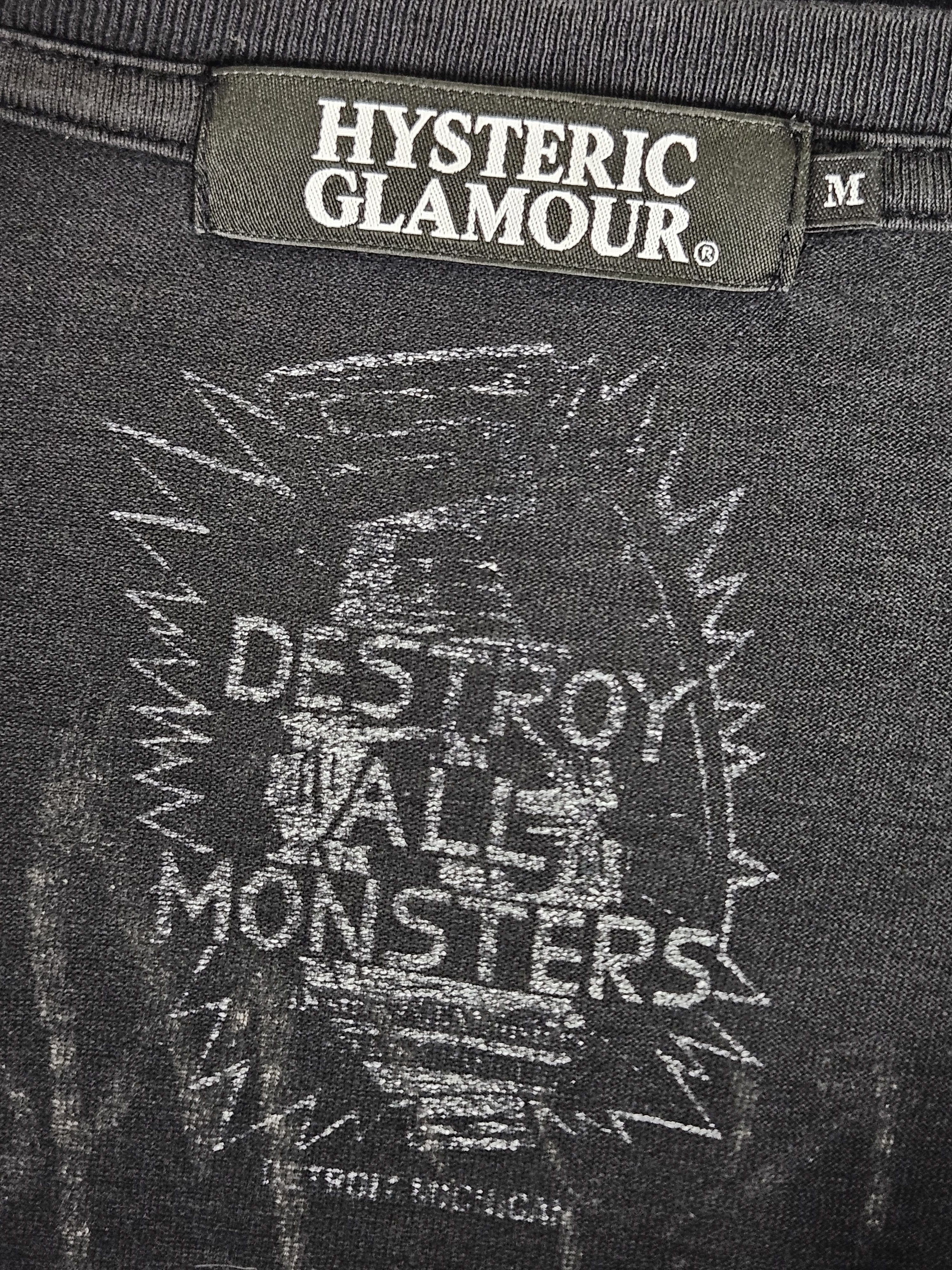 Hysteric Glamour Hysteric Glamour Destroy All Monster shirt Size US M / EU 48-50 / 2 - 4 Thumbnail