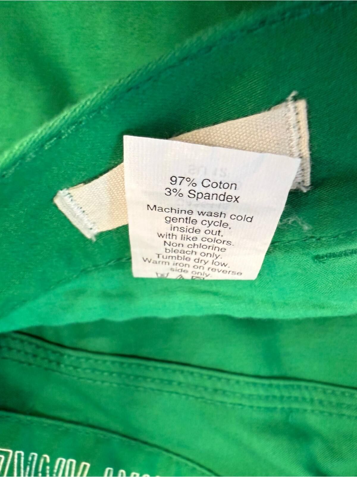 Madewell Madewell Skinny Ankle green pants zip button soft SZ 2 Size 26" / US 2 / IT 38 - 7 Thumbnail