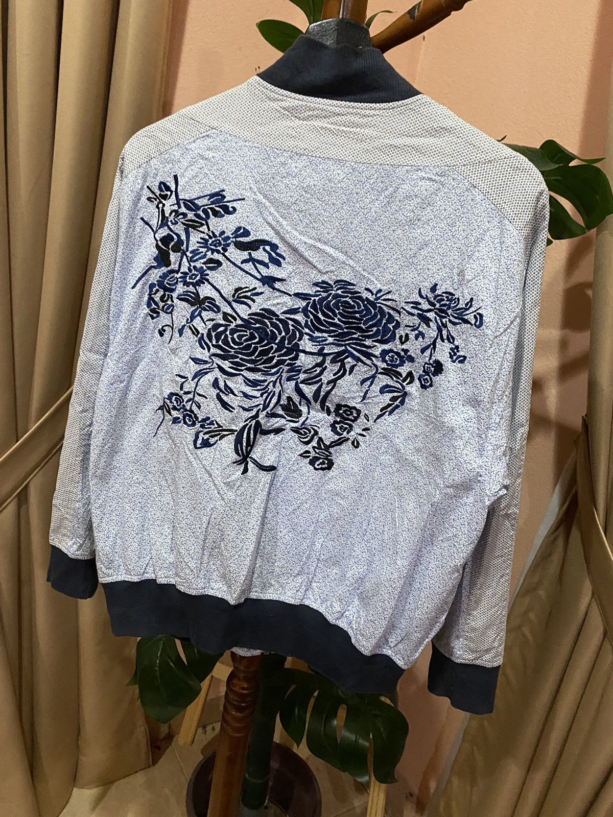 Japanese Brand DK Anavi Embroidered Bomber Jacket Size US S / EU 44-46 / 1 - 12 Thumbnail