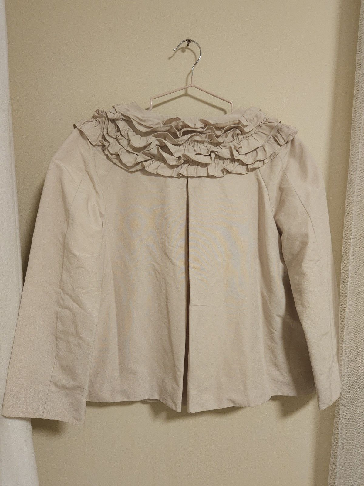 Kate Spade KATE SPADE Boat Neck Ruffled Bow Button A-Line Coat/Top Size S / US 4 / IT 40 - 10 Thumbnail