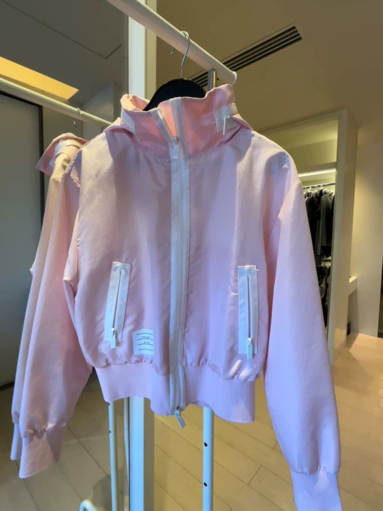 Thom Browne Pink hoodie casual jacket