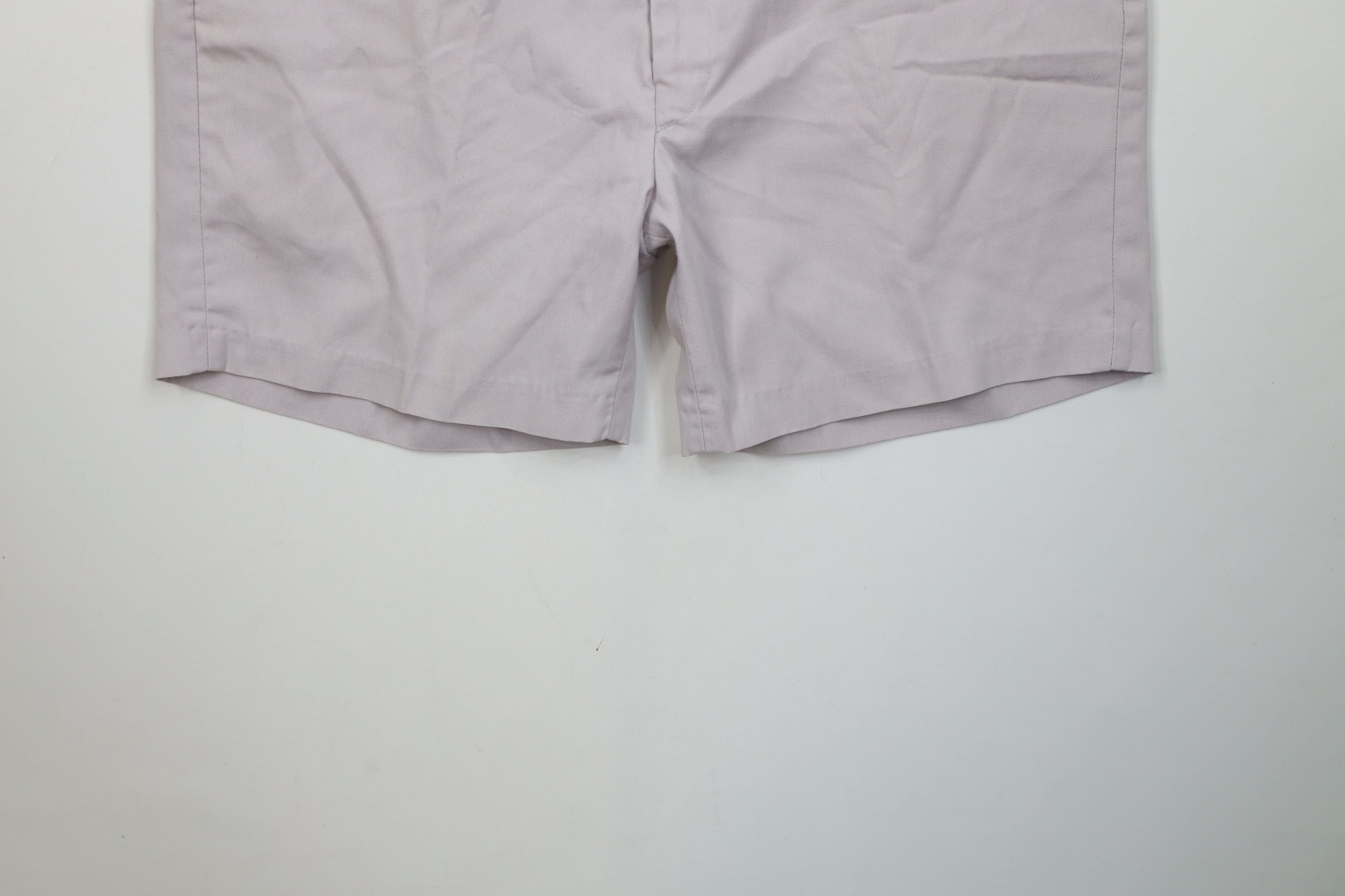 Vintage Vintage 70s Streetwear Above Knee Chino Shorts Light Purple Size US 36 / EU 52 - 4 Thumbnail