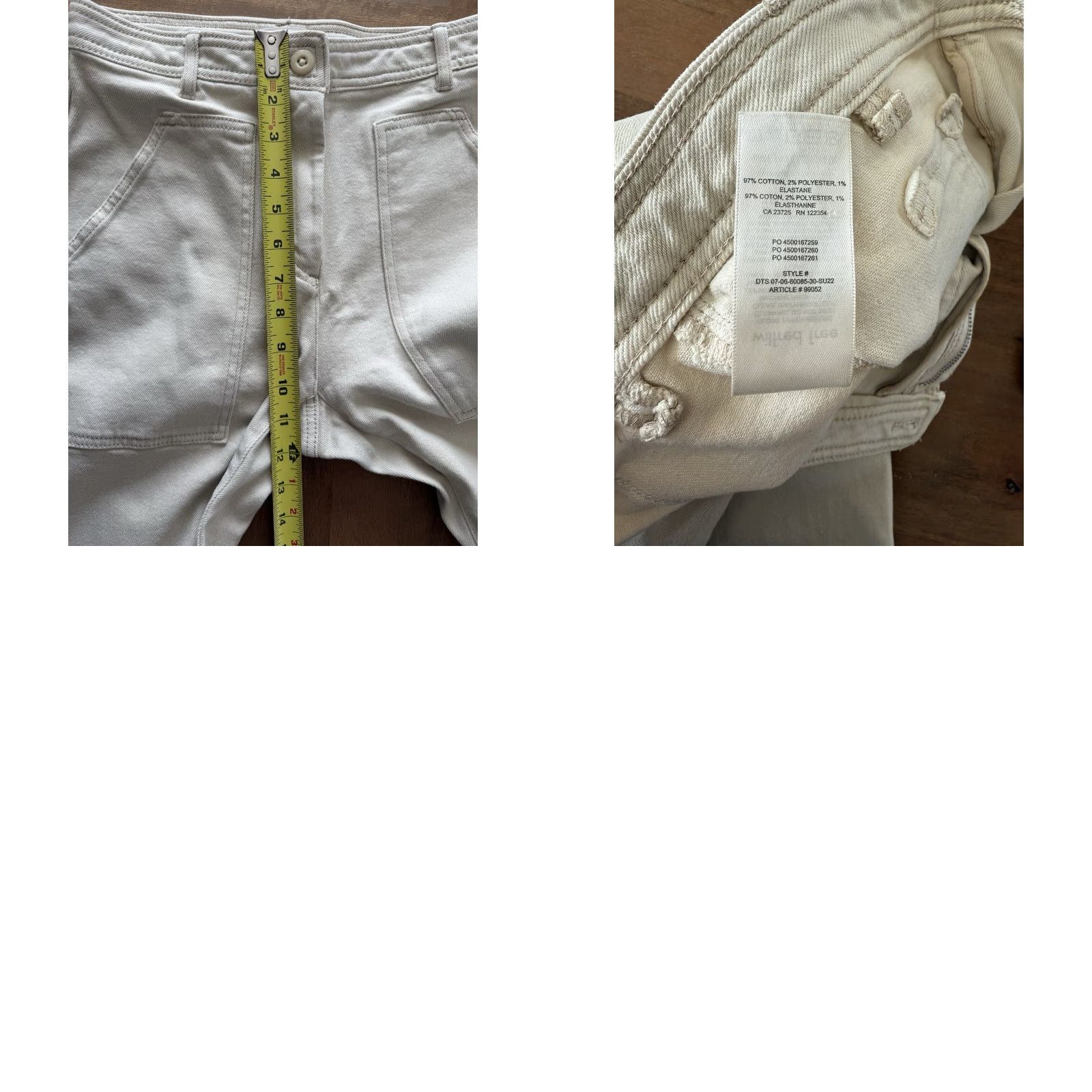 Aritzia Aritzia Wilfred Free Ivory Straight Leg Modern Utility Pants Womens 0 Kant City 90s Hip Hop Grunge Punk Hipster School Casual Travel Size 25" / US 0 / IT 36 - 8 Thumbnail