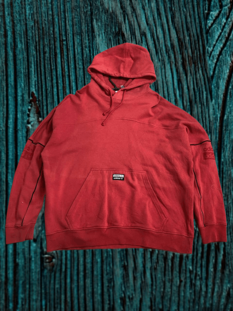Adidas Vintage Adidas streetwear hoodie Size US XL / EU 56 / 4 - 1 Thumbnail
