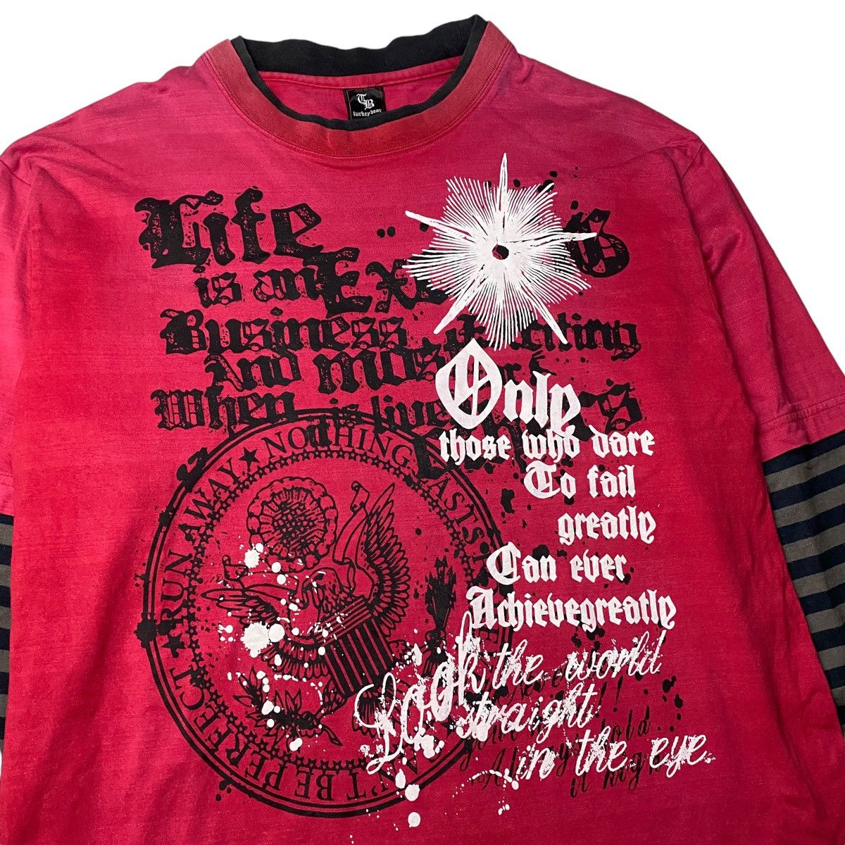 Hysteric Glamour × If Six Was Nine × Japanese Brand 2000's Turkey Bear Tribal Double Layer Longsleeve Size US L / EU 52-54 / 3 - 2 Thumbnail