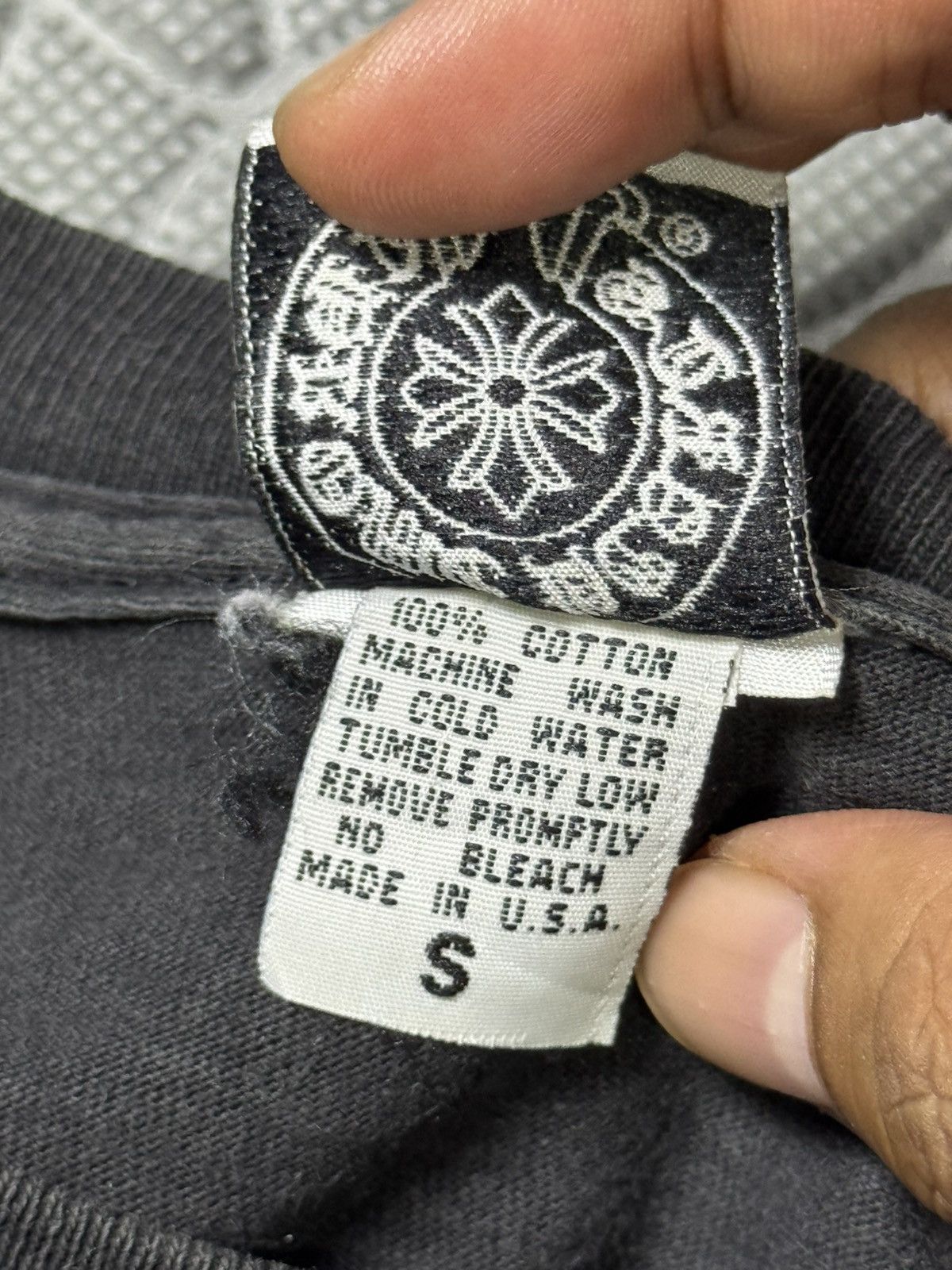 Chrome Hearts RARE! 90s EMBROIDERED HORSESHOE POCKET TEE Size US S / EU 44-46 / 1 - 10 Thumbnail