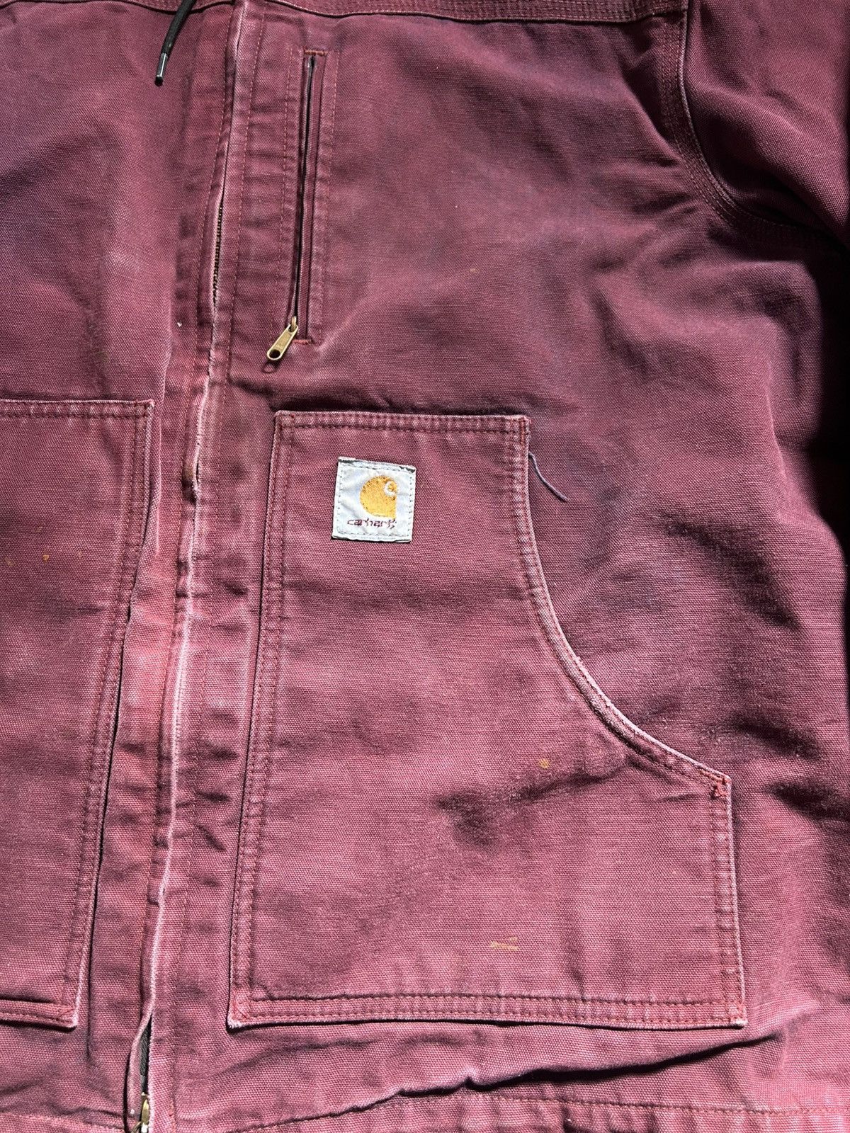 Carhartt Vintage y2k Carhartt Sun Faded Workwear Jacket Size US XL / EU 56 / 4 - 4 Thumbnail