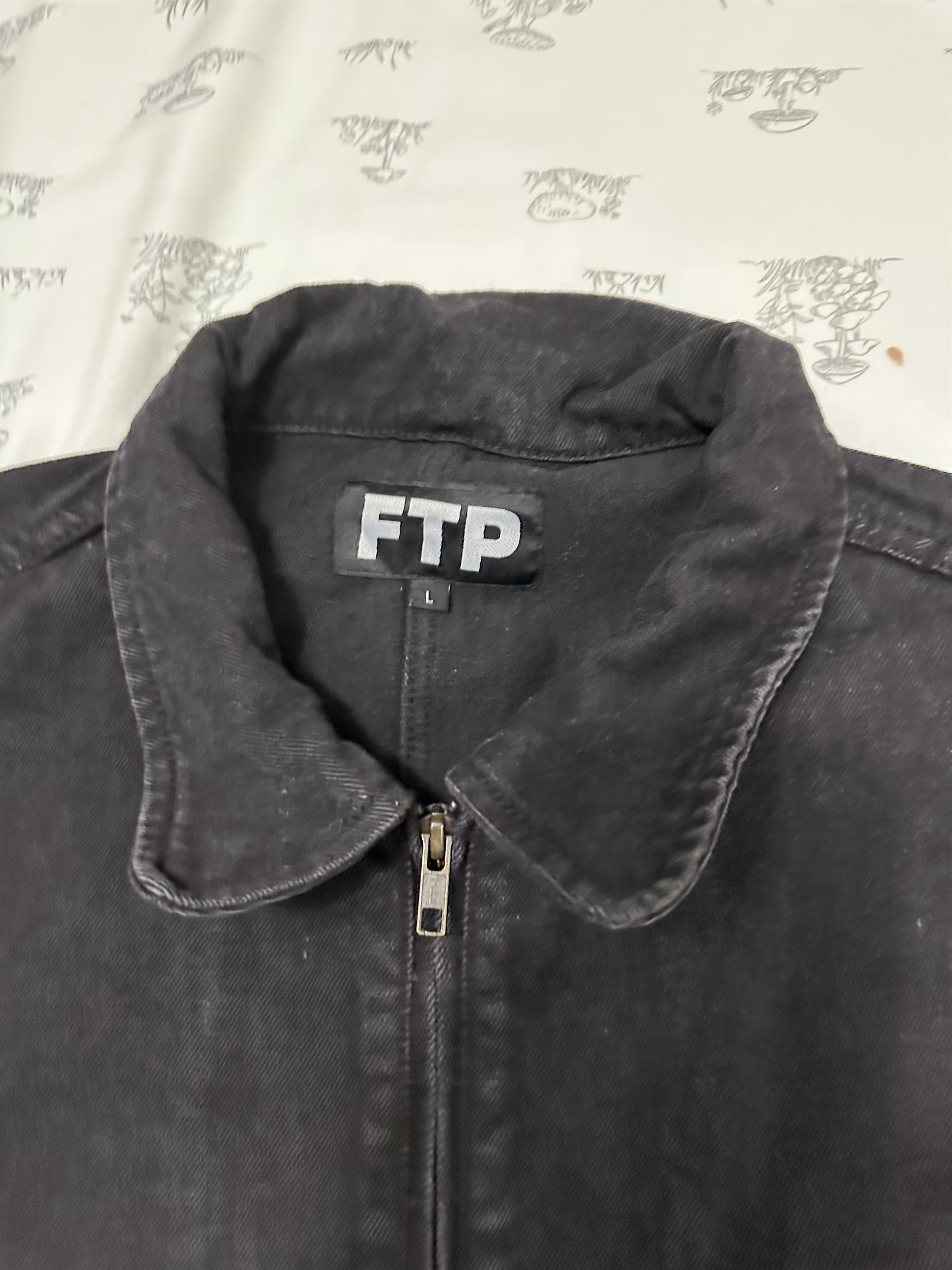 Fuck The Population FTP Black Denim Chore Jacket Size US L / EU 52-54 / 3 - 6 Thumbnail