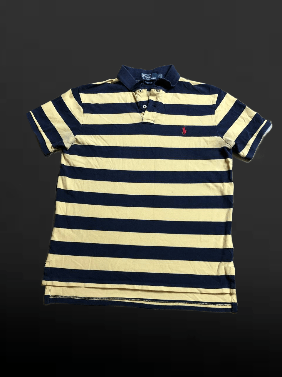 Polo Ralph Lauren Retro Striped Polo Shirt Ralph Lauren 90s Vintage Size US L / EU 52-54 / 3 - 1 Thumbnail