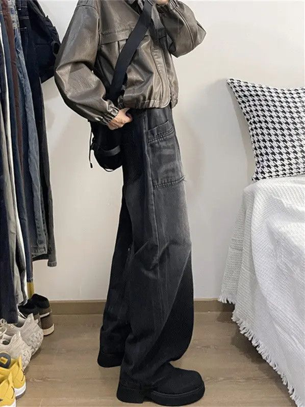 Japanese Brand × Jean Retro loose micro flared casual jeans Size US 32 / EU 48 - 4 Thumbnail