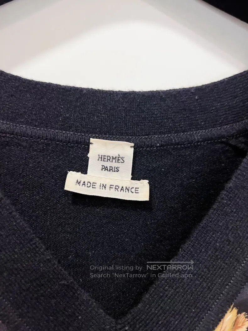 Hermes Hermes Twill Real Silk Cashmere Knit Sweater Size XS / US 0-2 / IT 36-38 - 7 Thumbnail