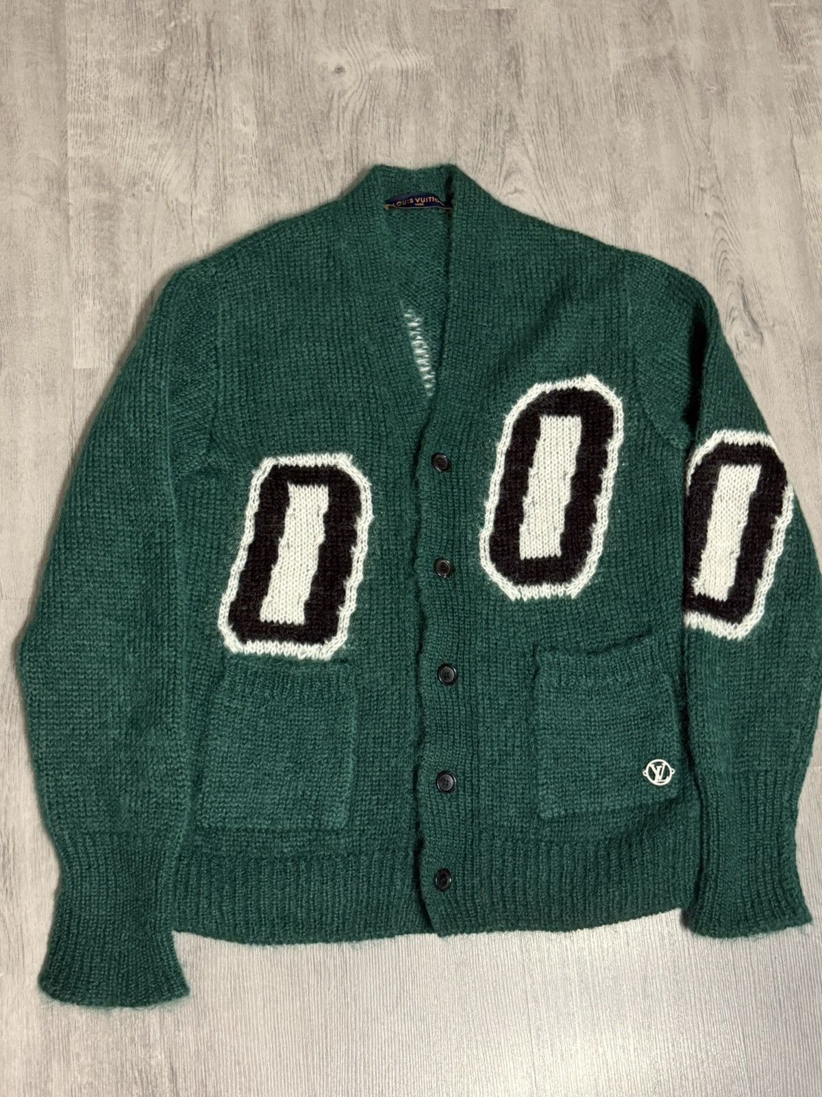 Louis Vuitton Louis Vuitton Green Mohair Knit Cardigan Sweater Season 2022 Size US S / EU 44-46 / 1 - 3 Thumbnail