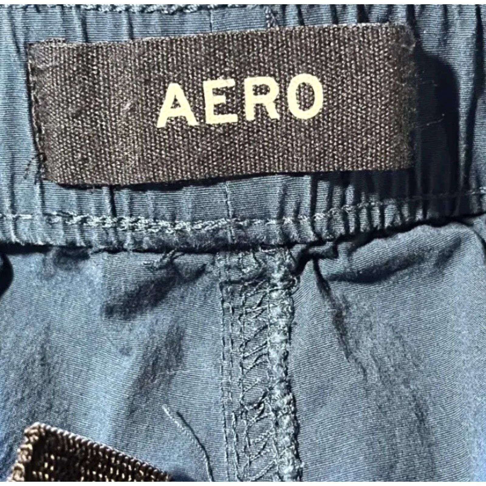 Vintage Mens Aero Bermuda Chino Cotton Buckle Blue Outdoor Hiking Shorts Size Large Size US 35 - 7 Thumbnail
