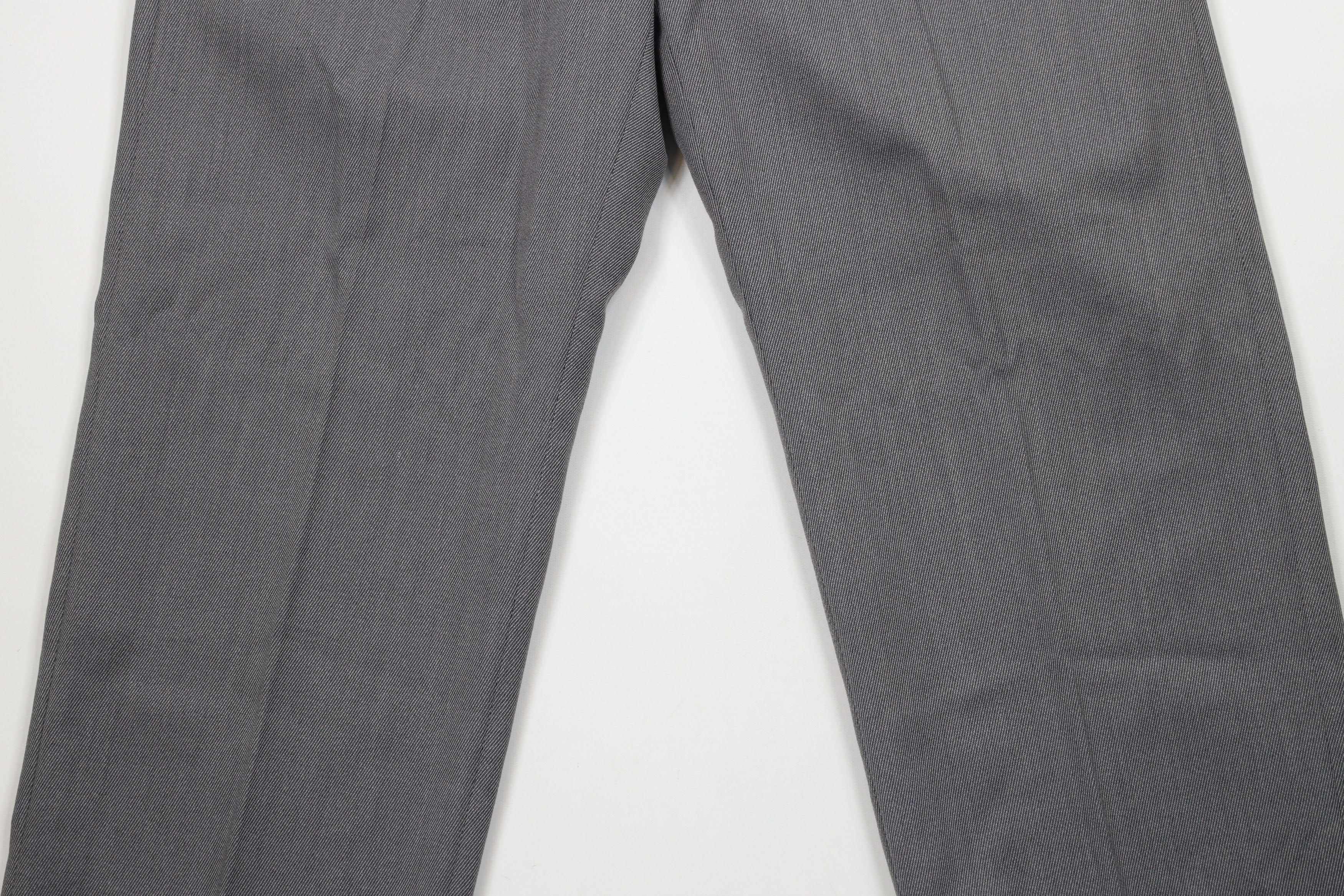 Vintage Vintage 70s Streetwear Ribbed Wide Leg Chino Pants Gray Size US 34 / EU 50 - 3 Thumbnail