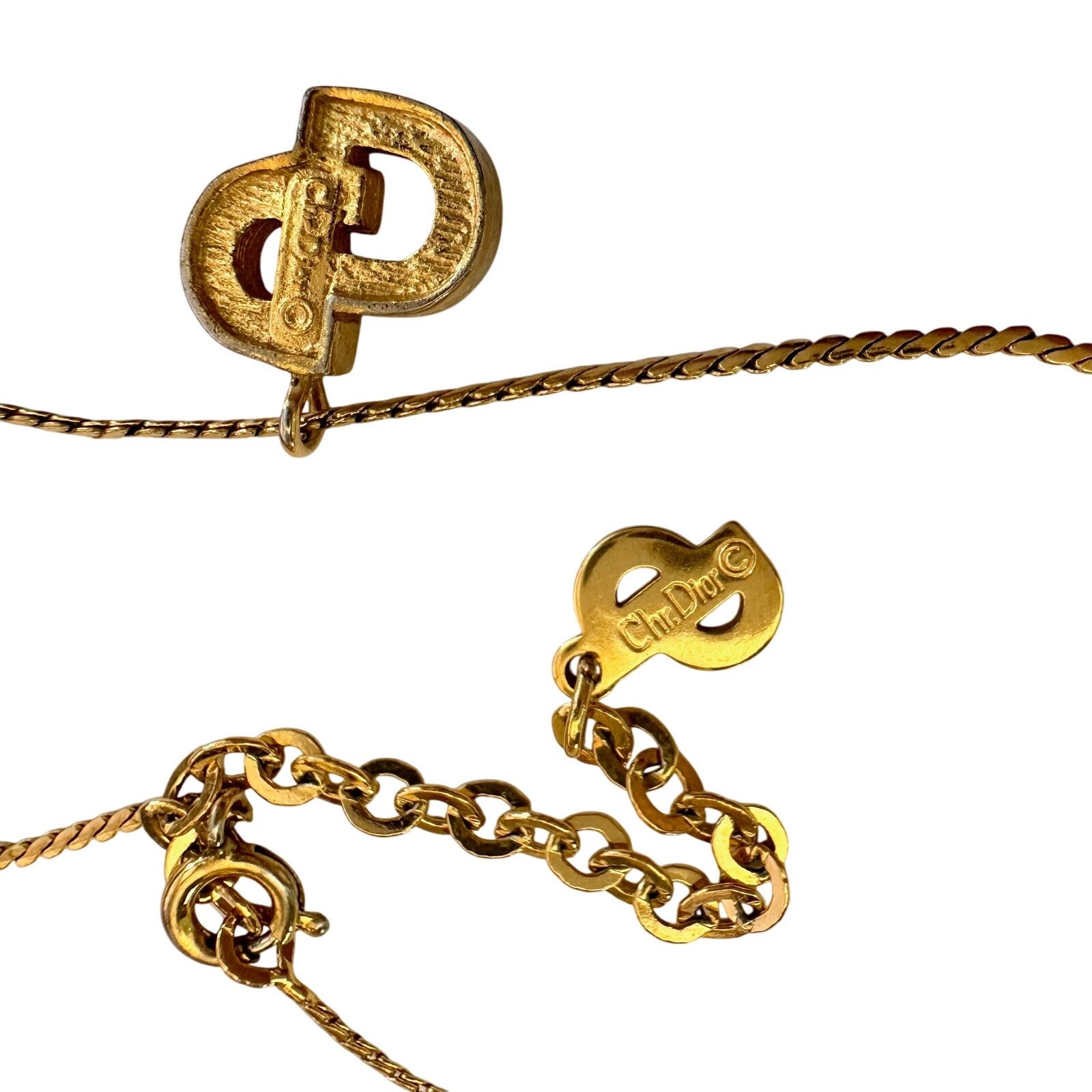 Dior Christian Dior Offset CD Initial Necklace Size ONE SIZE - 11 Thumbnail