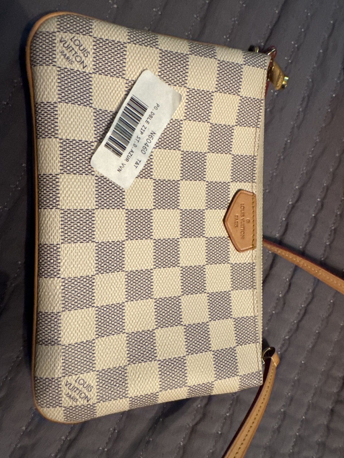 Louis Vuitton LV Double Zip Pochette Leather Convertible Clutch Size ONE SIZE - 12 Thumbnail