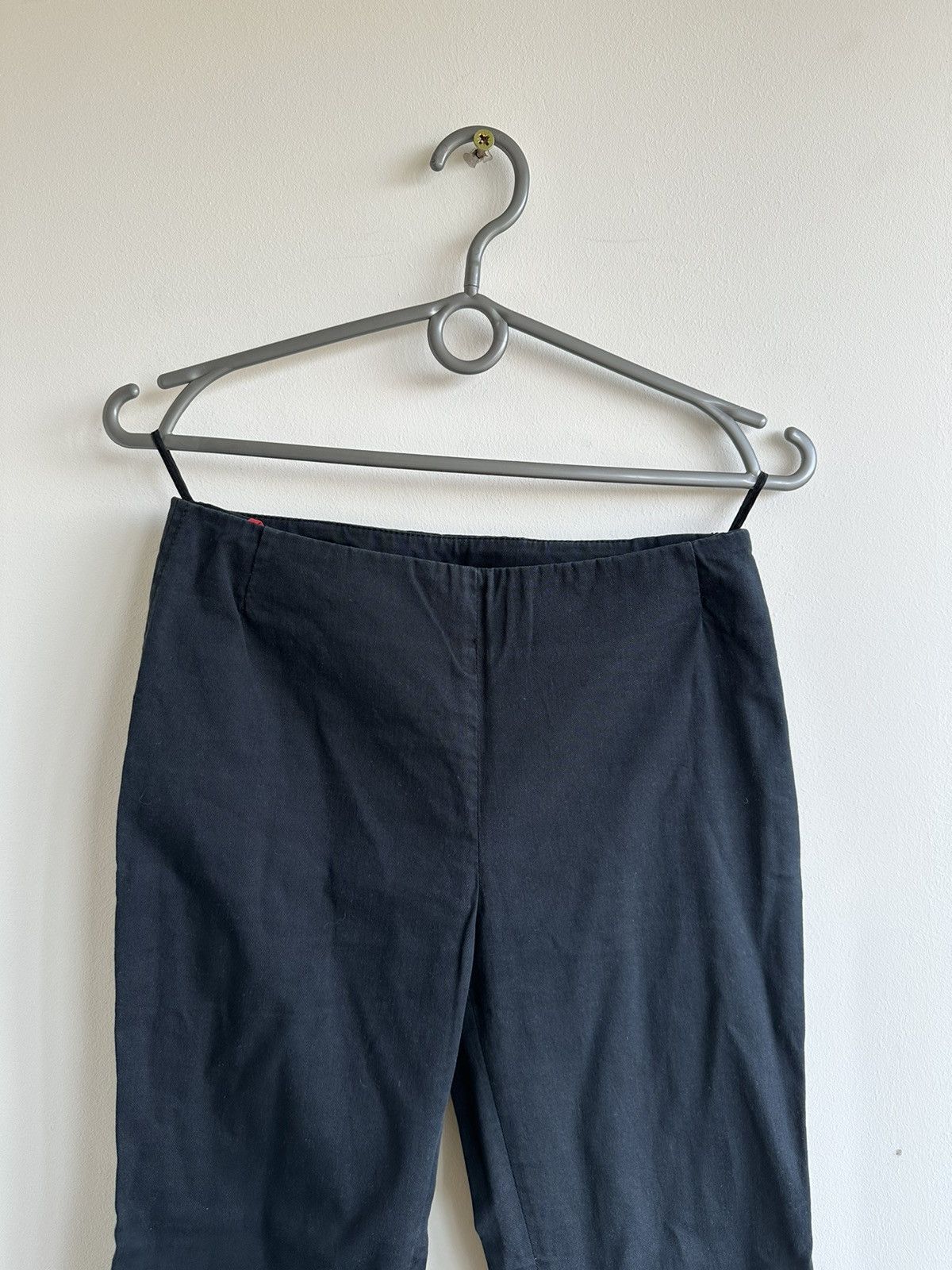 Prada 2006 Prada Cropped Pants Navy Blue Zip Ankle Women's Size 38 Size 26" / US 2 / IT 38 - 4 Thumbnail