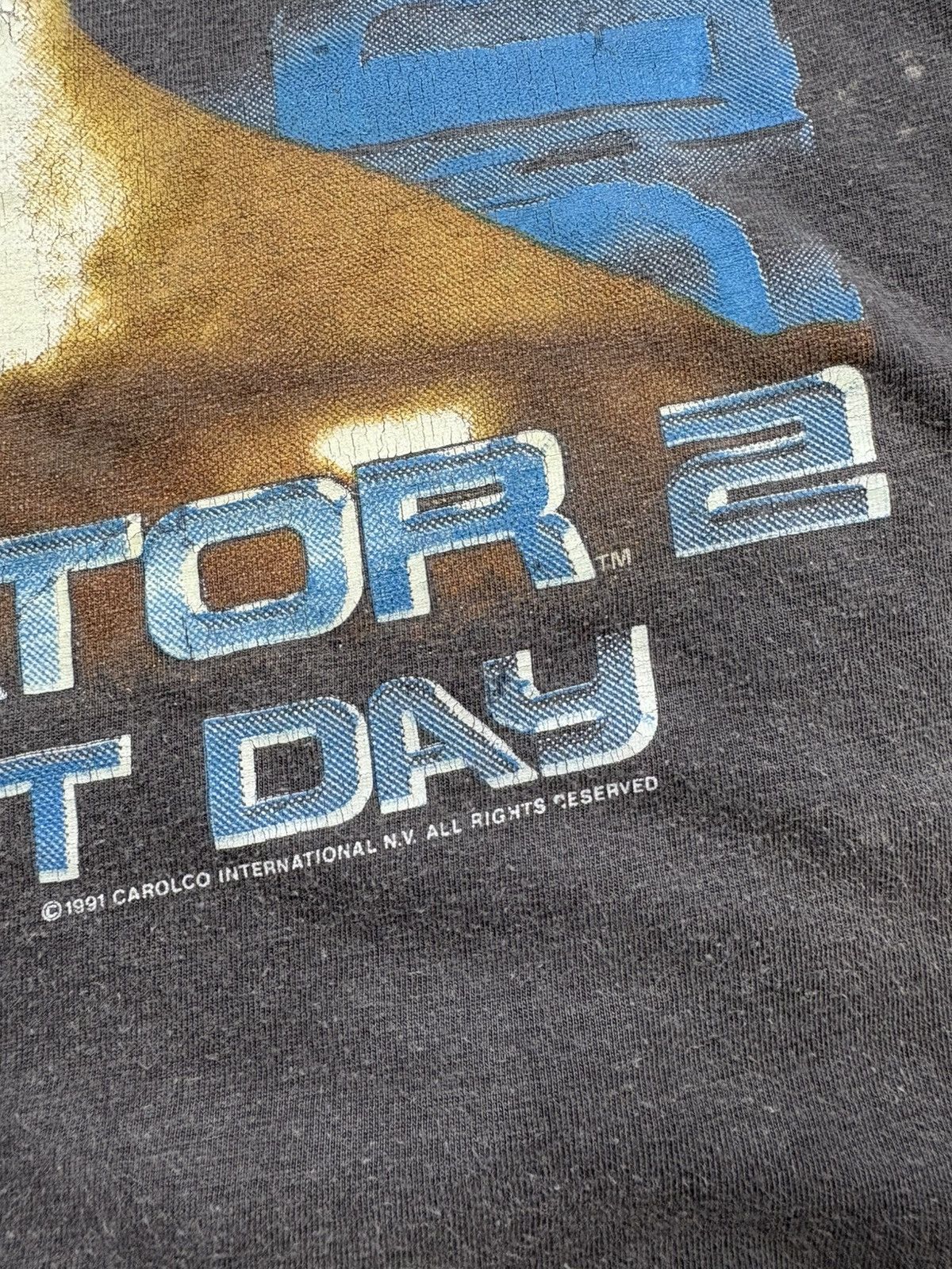 Vintage Vintage 1991 Terminator 2 Judgment Day Movie T-Shirt Movie Size US L / EU 52-54 / 3 - 12 Thumbnail