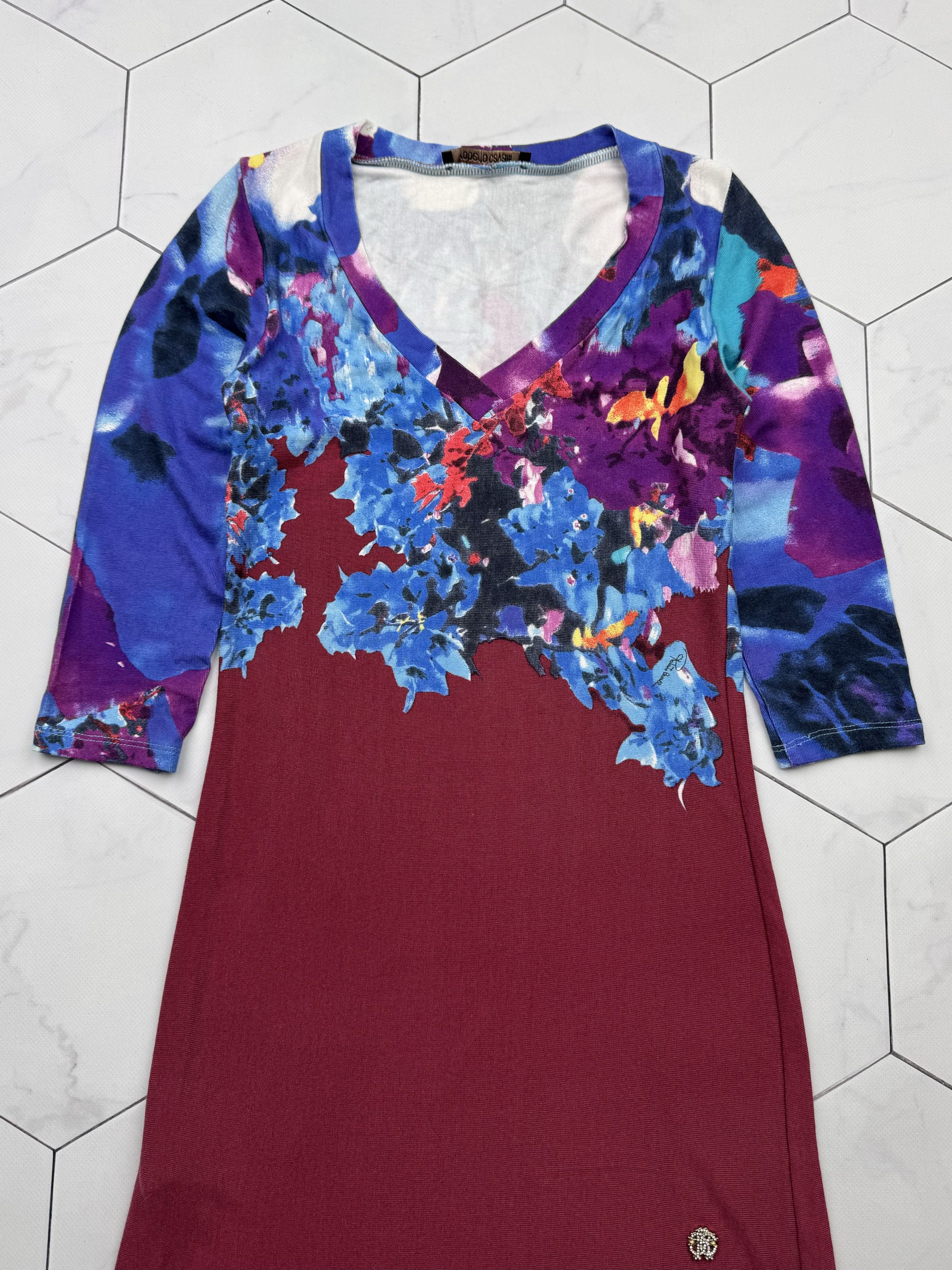 Roberto Cavalli Roberto Cavalli Printed Dress (B274) Size S / US 4 / IT 40 - 2 Thumbnail