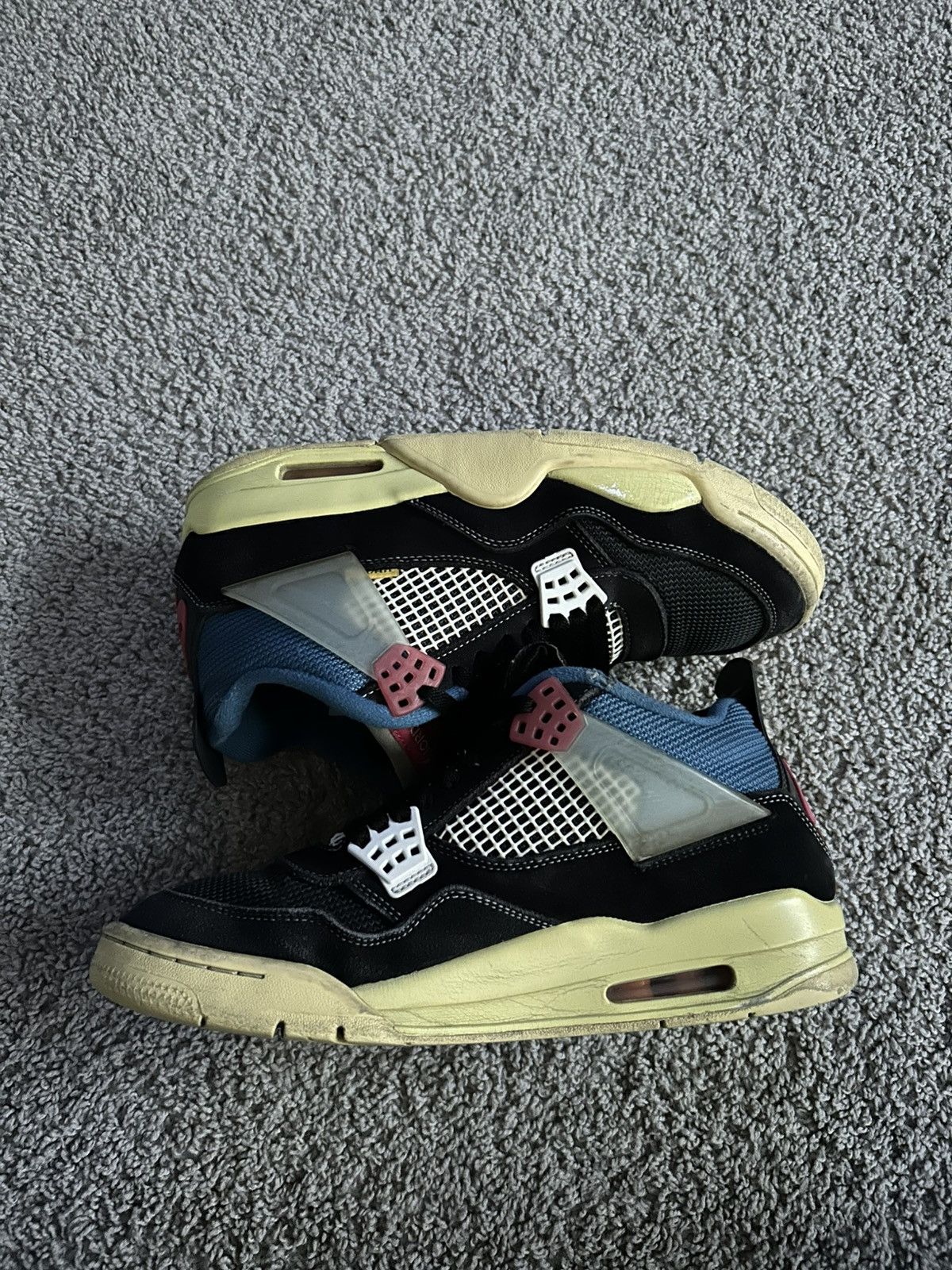 Union LA X Air Jordan Retro 4 Off Noir Size 9
