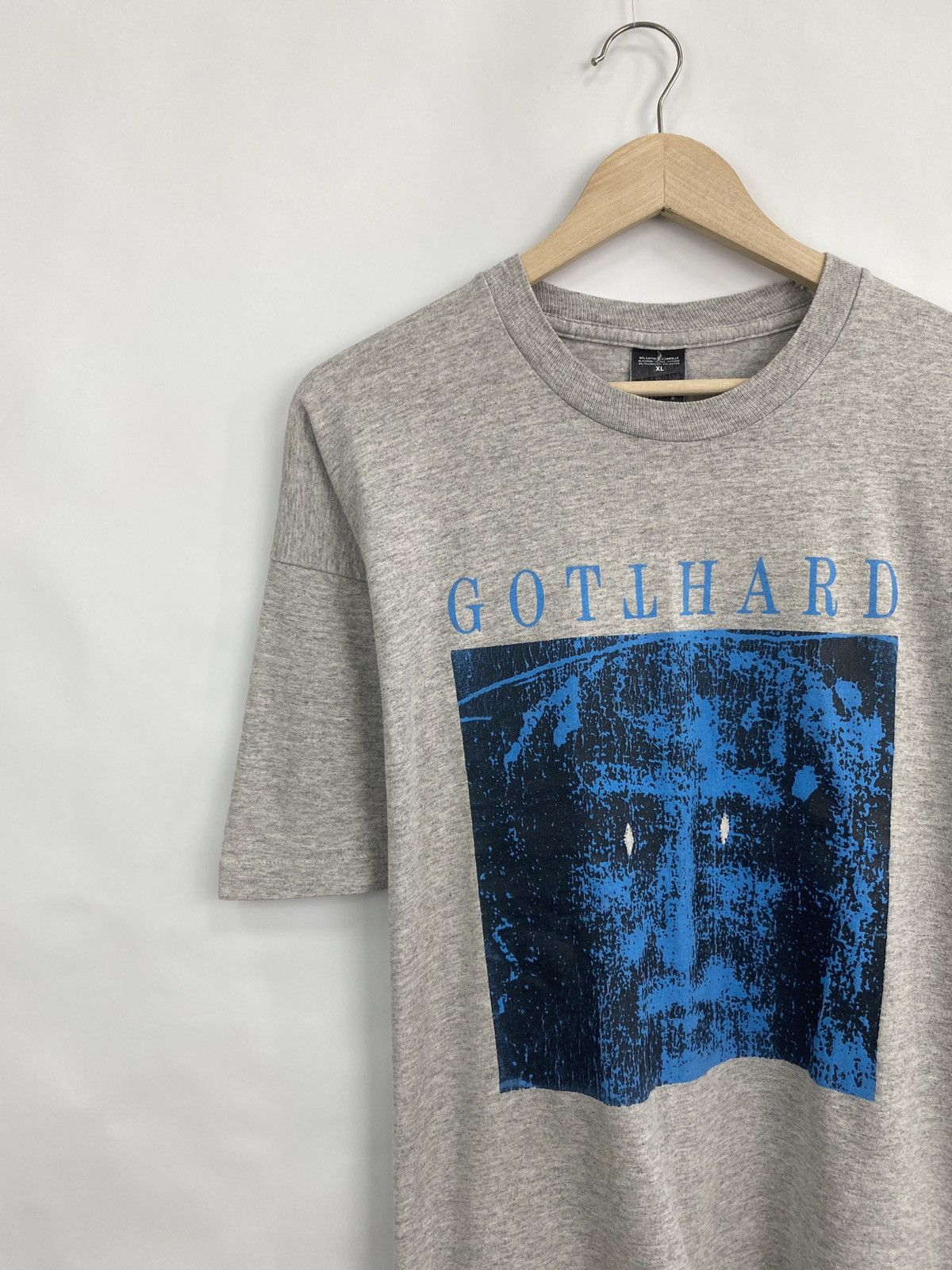 Fruit Of The Loom Vintage 1992 GOTTHARD The New Rock Mussif t-shirt Size US L / EU 52-54 / 3 - 2 Thumbnail