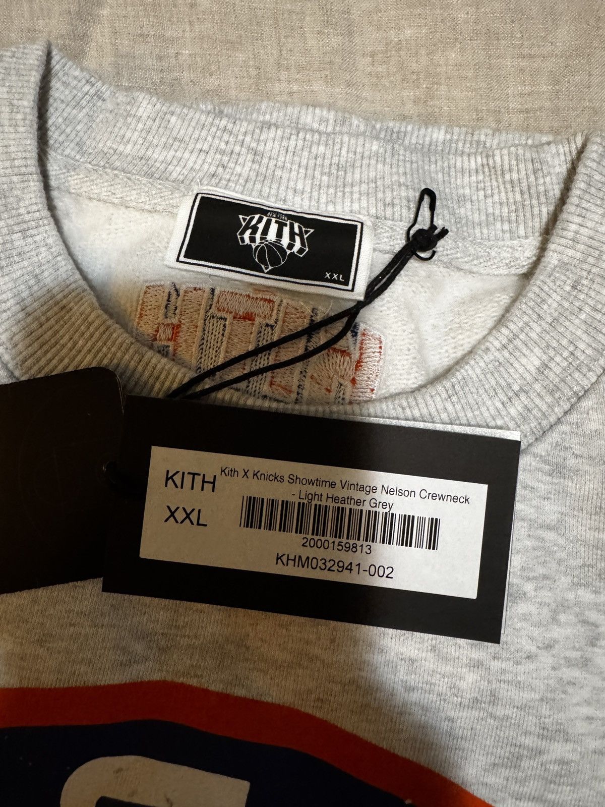 Kith × NBA Kith knicks showtime vintage nelson crewneck - grey Size US XXL / EU 58 / 5 - 4 Thumbnail