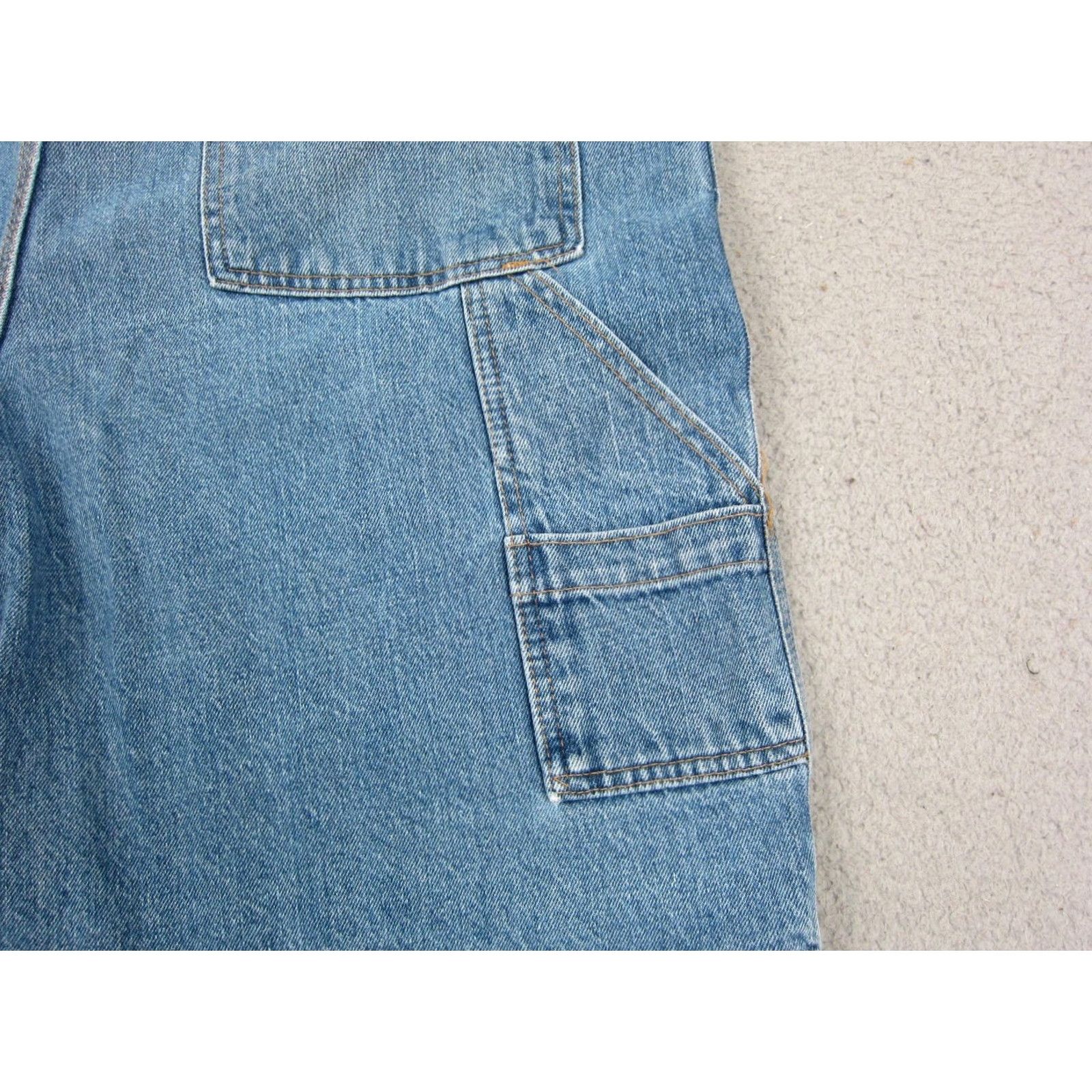 Faded Glory VINTAGE Faded Glory Shorts Jeans Mens 36 Blue Carpenter Denim Cargo Baggy 90s Featured Pockets Mens Size US 36 / EU 52 - 3 Thumbnail