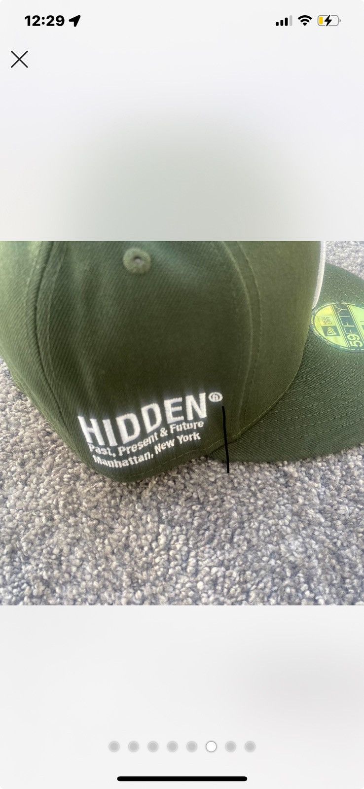 HIDDEN Hidden NYX New Era 59 Fifty Fitted Hat Green Size 7 1/2 Size ONE SIZE - 7 Thumbnail