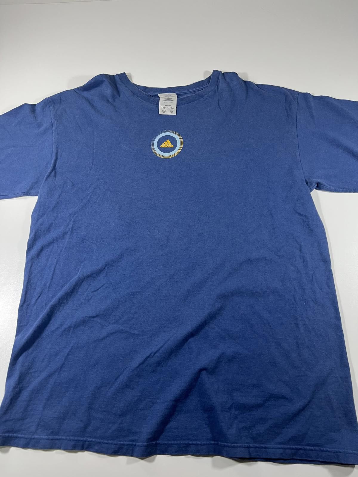 Adidas Adidas Blue Logo T-Shirt Size XL Size US XL / EU 56 / 4 - 1 Thumbnail