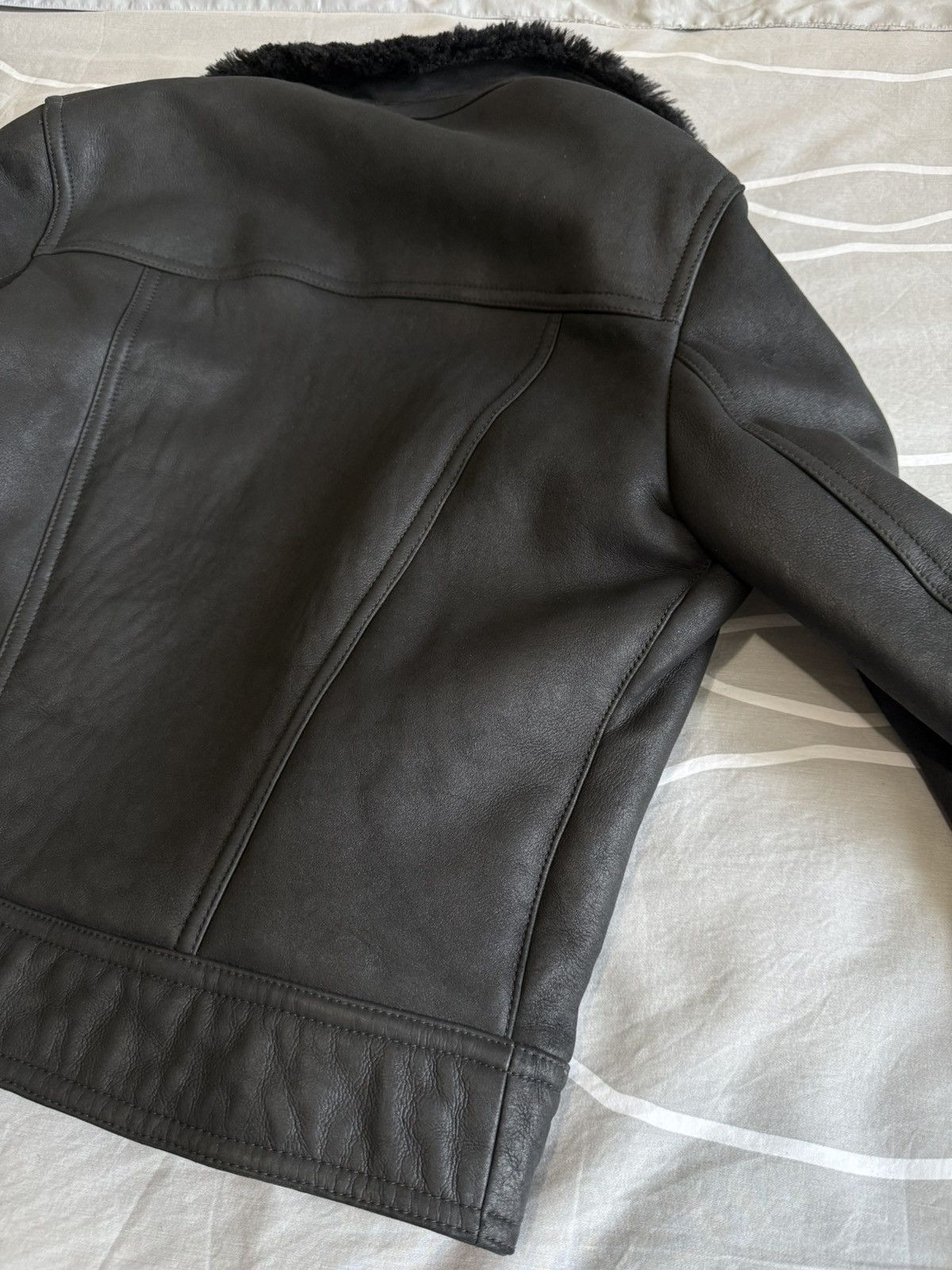 Drome Drome Shearling Leather Bomber Jacket Black Medium Size US M / EU 48-50 / 2 - 11 Thumbnail