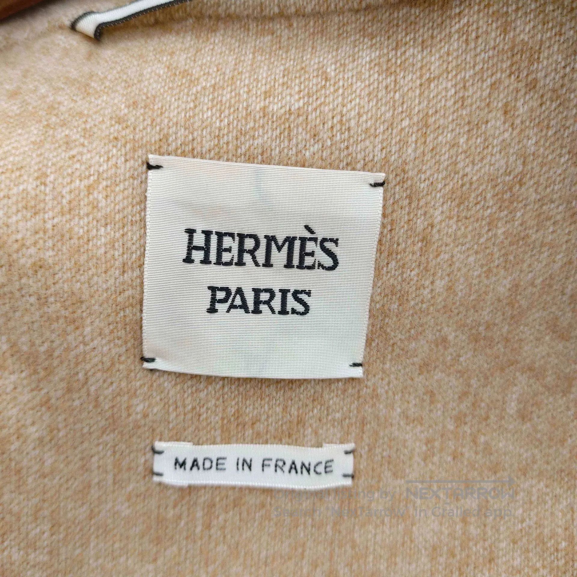 Hermes Hermes Beige Cashmere Buckle Coat. Size US XS / EU 42 / 0 - 4 Thumbnail