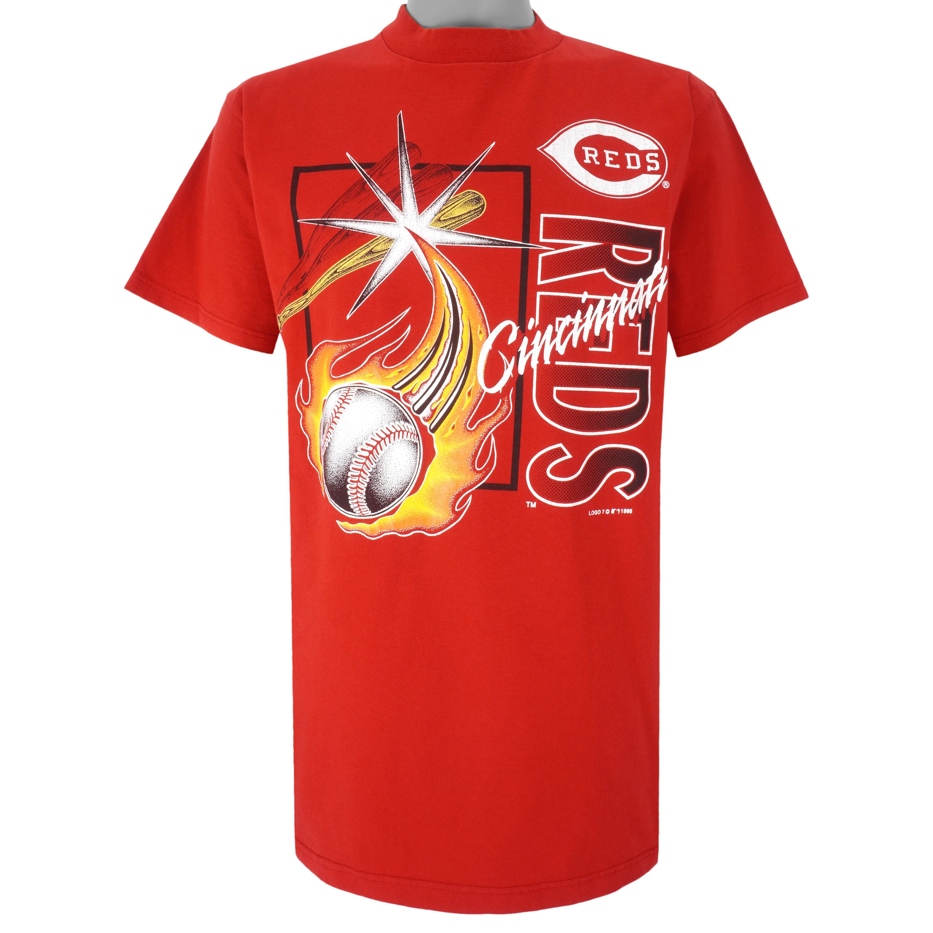 Tultex MLB - Cincinnati Reds T-Shirt 1995 Size US L / EU 52-54 / 3 - 1 Thumbnail