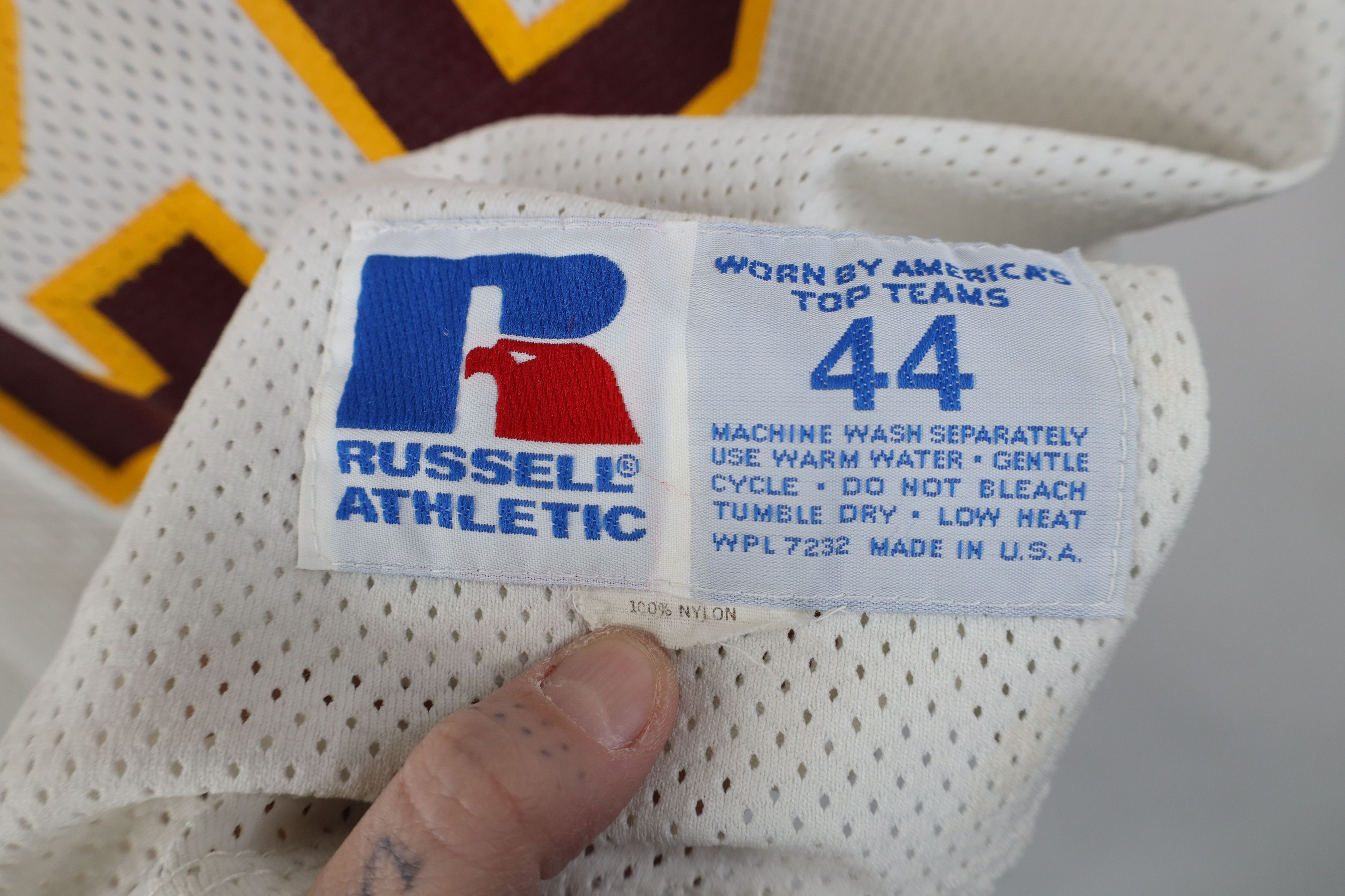 Russell Athletic Vintage 90s Russell Athletic Basketball Jersey White USA Size US XXL / EU 58 / 5 - 5 Thumbnail