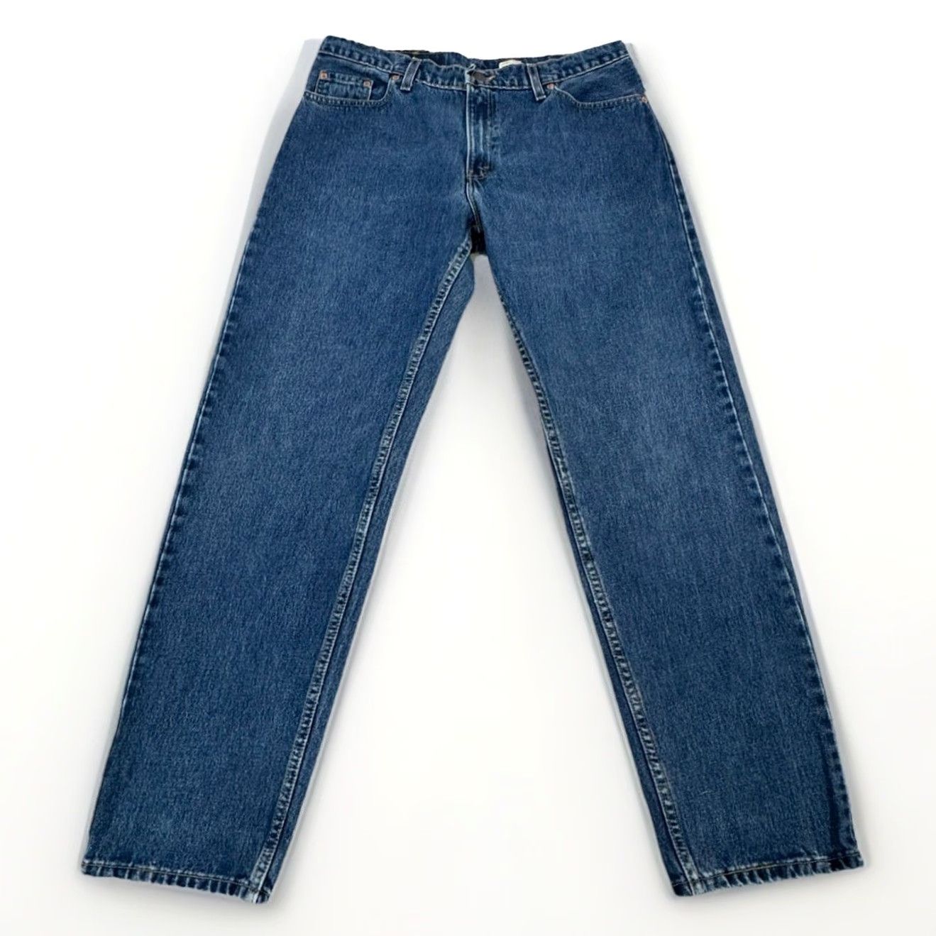 Levi's VINTAGE Levi’s 556 Jeans 14 Med Guys Fit Straight Leg 90s Blue Denim USA Women’s Regular Size 34x31 Girls/Mens? Size 36" / US 14 / IT 50 - 2 Thumbnail