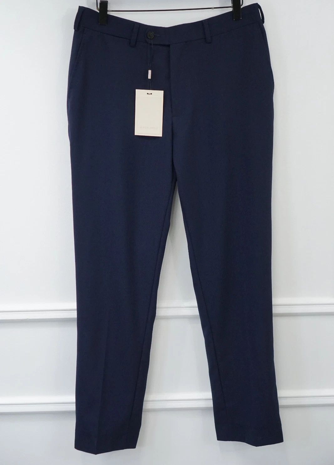 Suitsupply Men Suitsupply Pants Navy Blue Wool Traveller Soho UK/US38 Size 38R - 1 Thumbnail